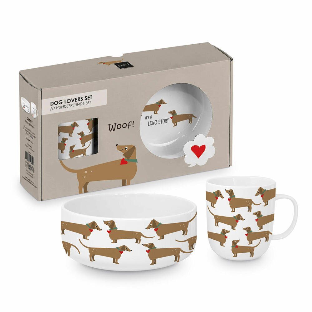 PPD Tasse Long Story Dog Set 2-tlg., New Bone China