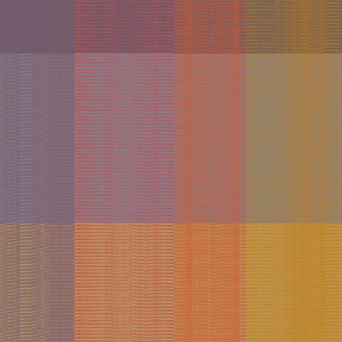 Garnier Thiebaut Stoffserviette Servietten (4x Set) Mille Ecossais Velvet 48x48 cm, (4 St)