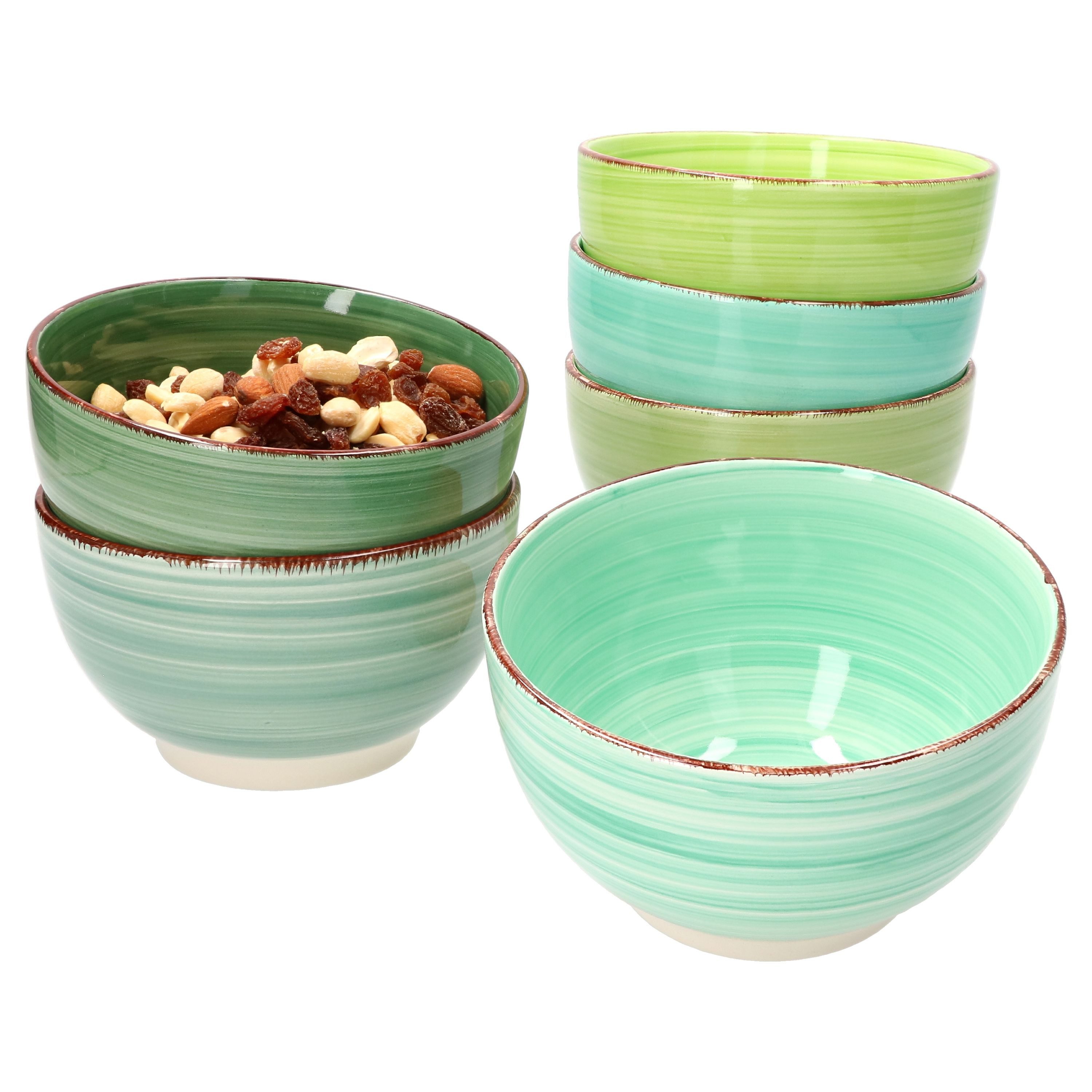 MamboCat Müslischale 6er Set Müslischalen Green, Steingut