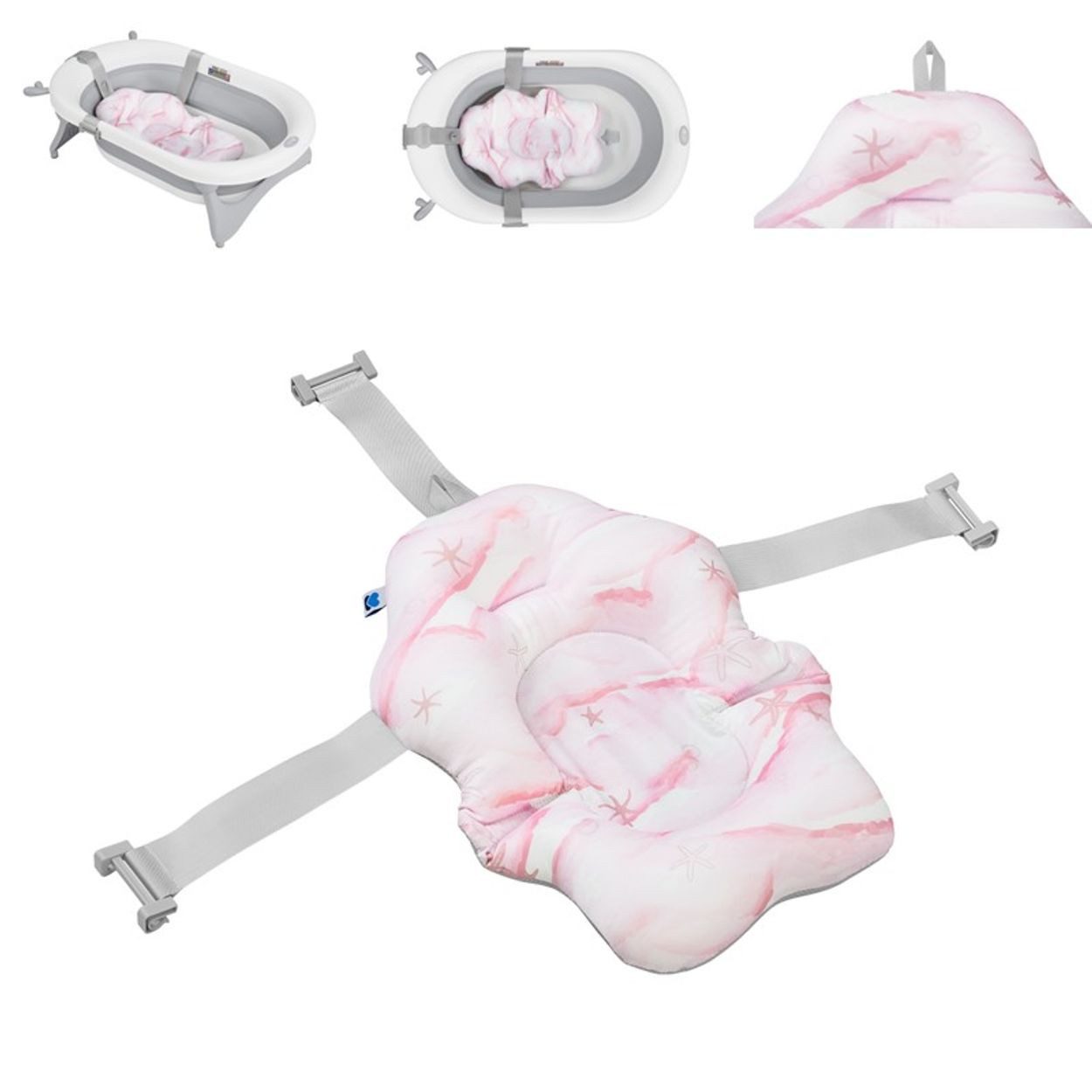 Kikkaboo Babybadewanne Baby Badekissen Nubo Badehilfe, (1-tlg), Wannenaufla günstig online kaufen