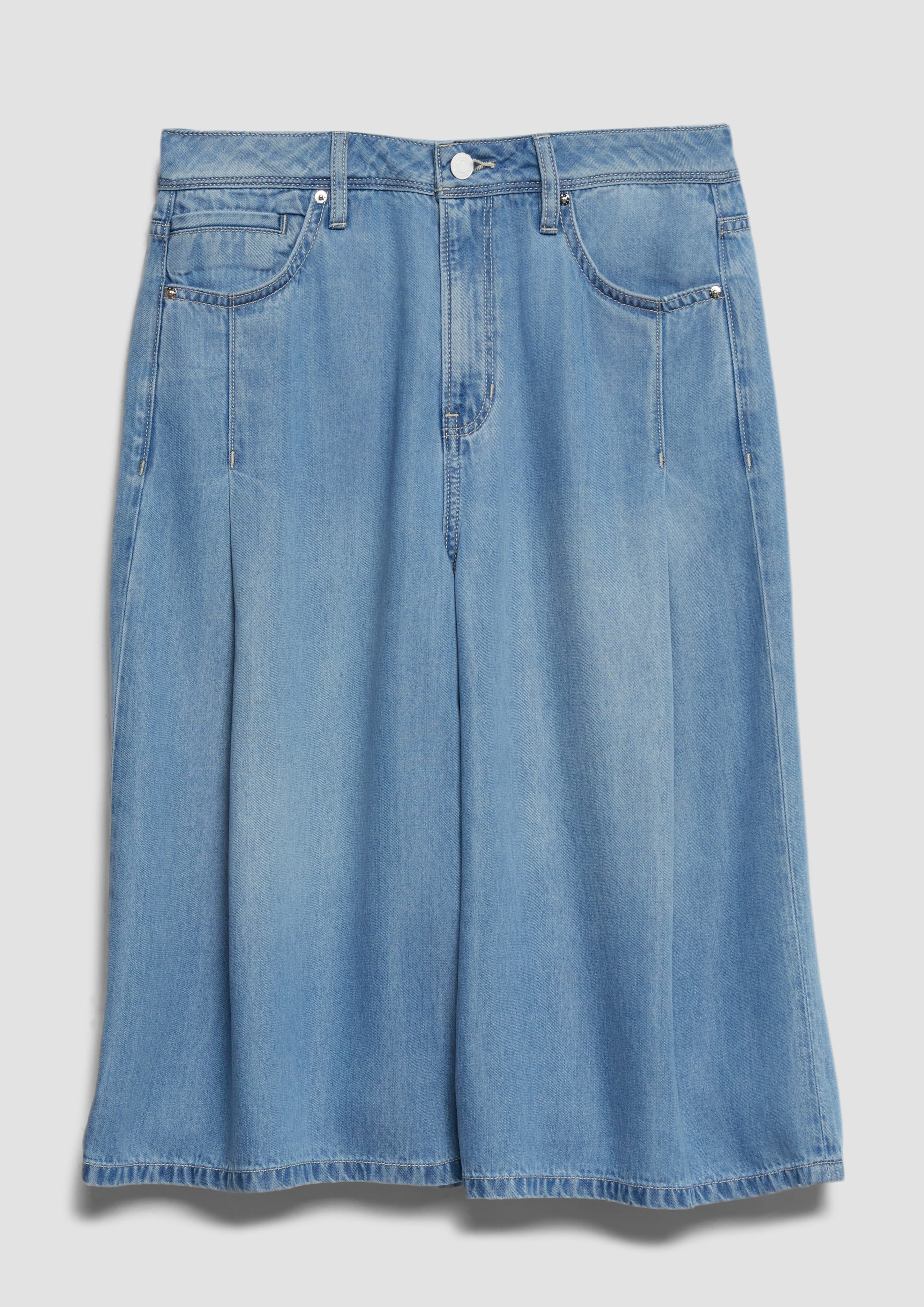 s.Oliver Bermudas Style Suri Jeans-Hosenrock - kniebedeckend