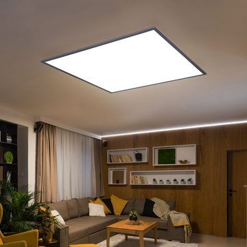 Globo LED Deckenleuchte, LED-Leuchtmittel fest verbaut, Warmweiß, LED Deckenleuchte Panel LED Panel Deckenleuchte