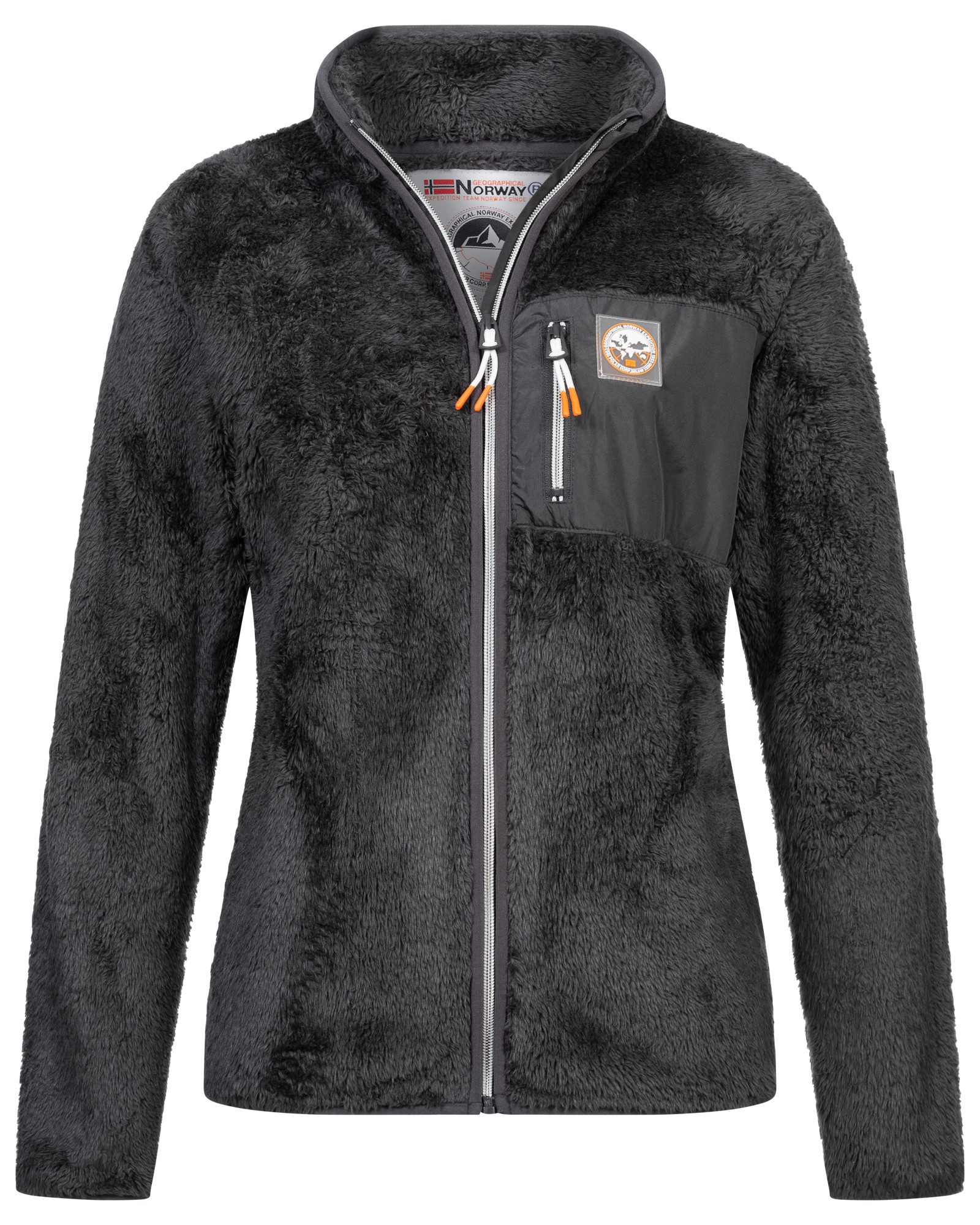Geographical Norway Fleecejacke Damen Teddy Fleece Jacke Herbst Winter Jack günstig online kaufen