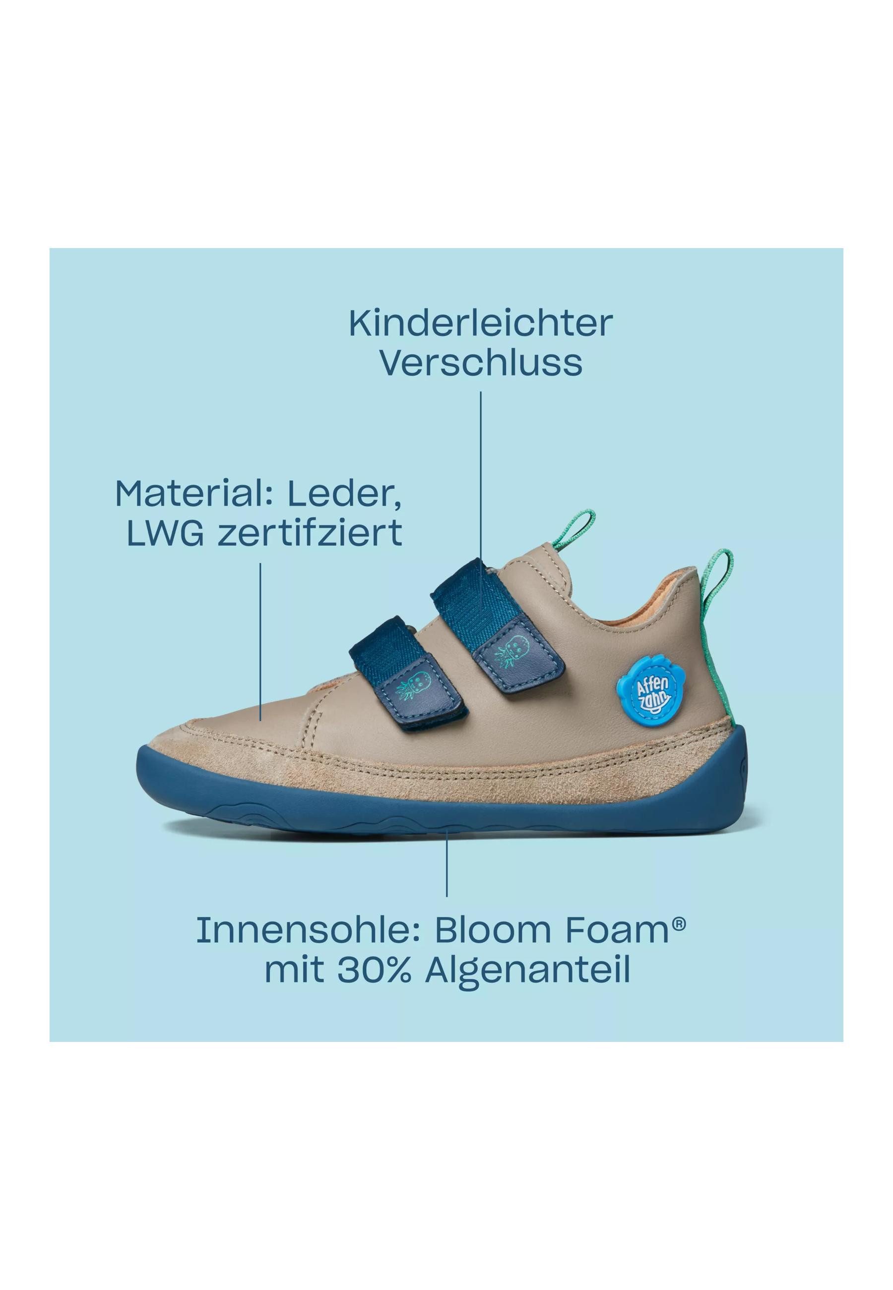 Affenzahn Barfußschuh Leder Buddy Sneaker