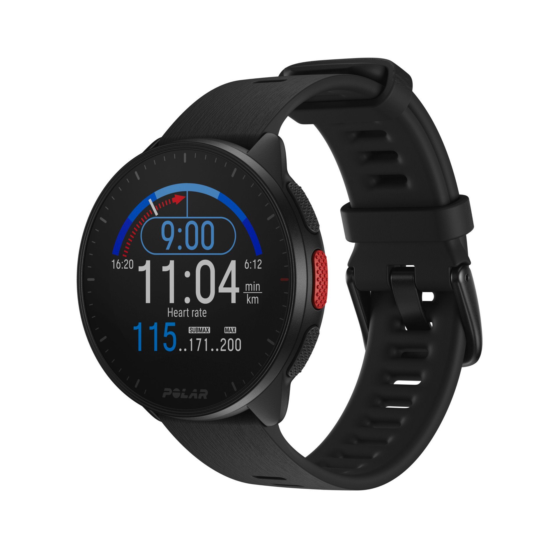 Polar PACER Smartwatch (3 cm/1,2 Zoll, Proprietär)