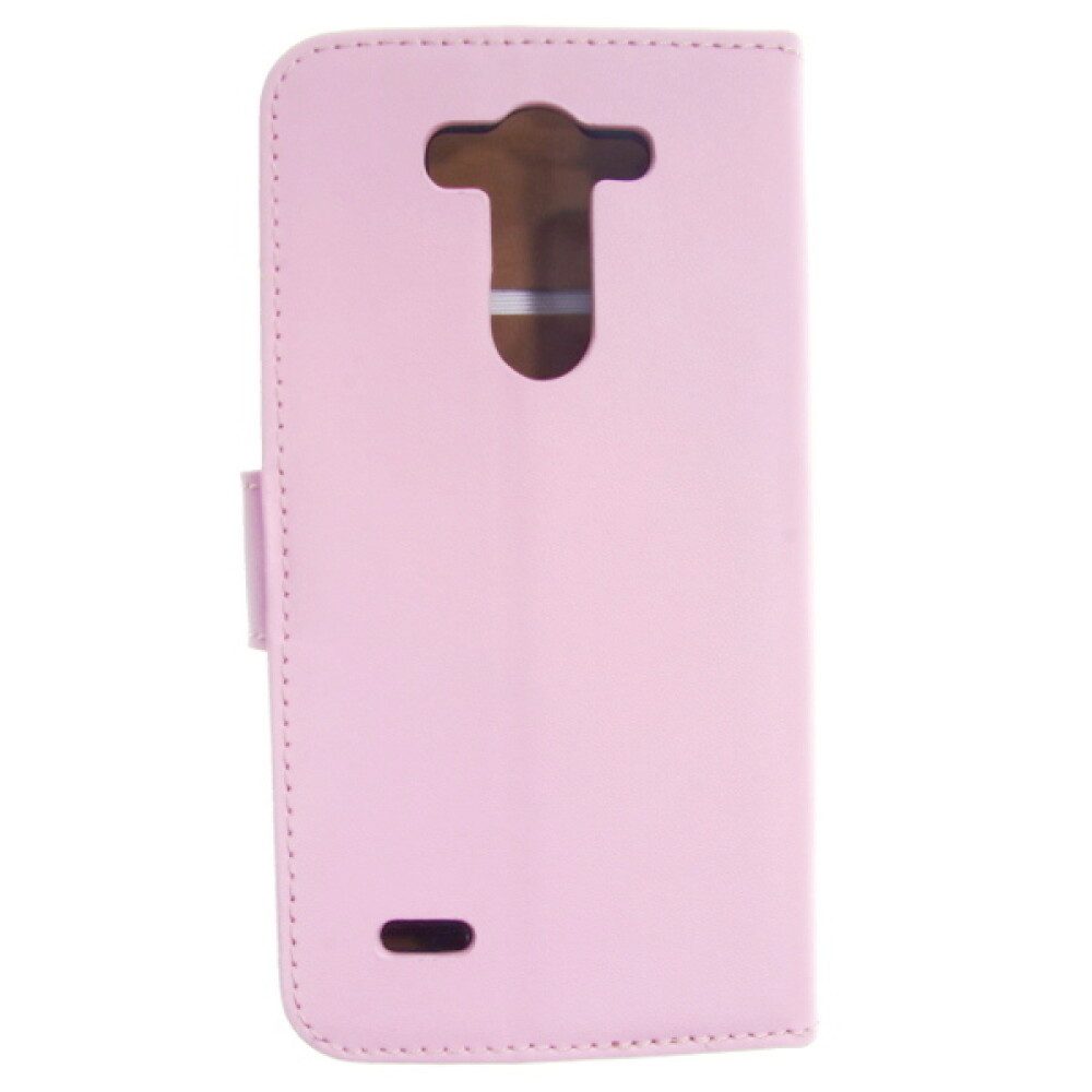 Handytasche Lederhülle Handyhülle für LG G3 mini Rosa Schutz Tasche 4250710558124 (Book Cover)