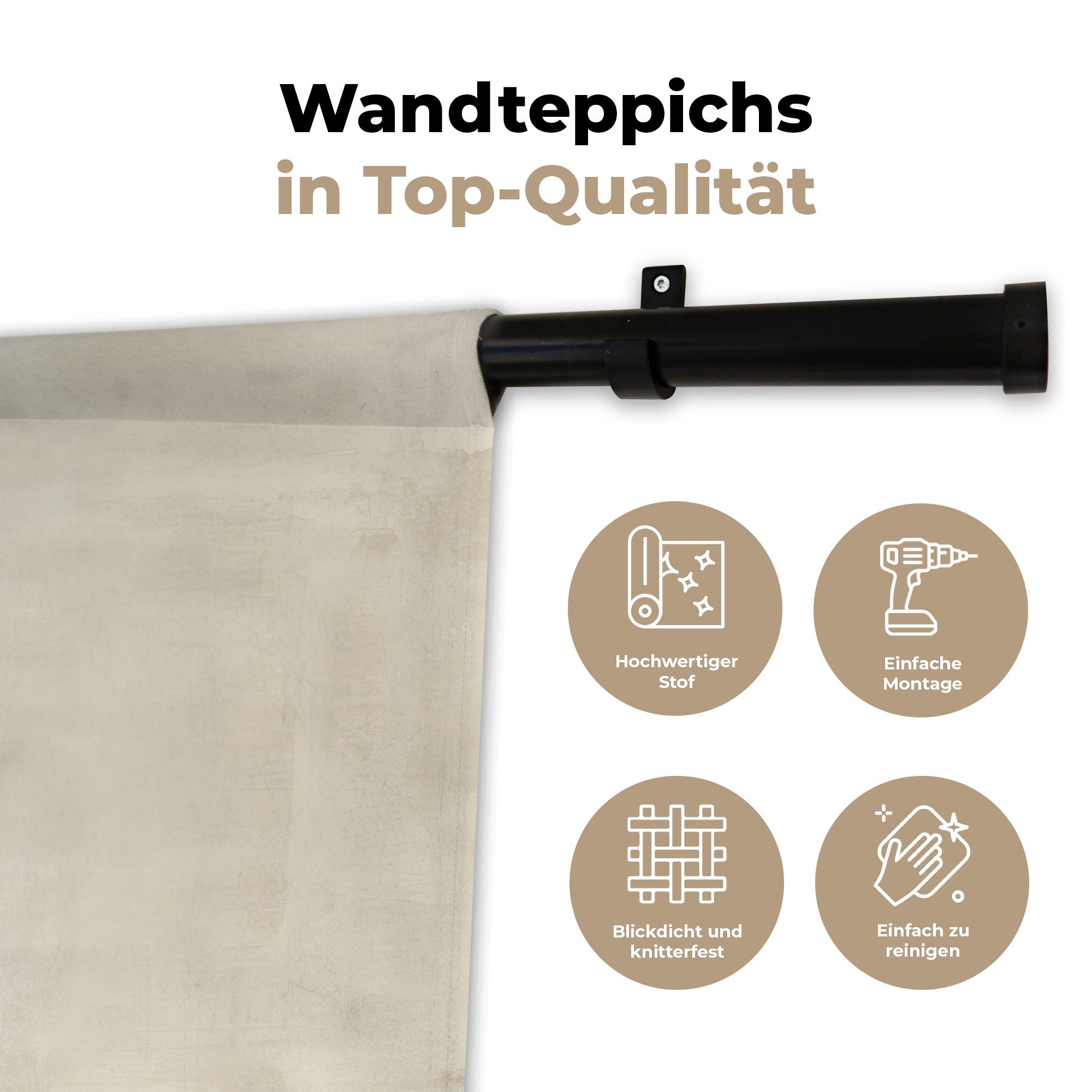 MuchoWow Wandteppich Japandi - Vogel - Grün, Rechteckig, Höhe: 3 mm, Wanddeko Teppich Wohnzimmer, Schlafzimmer, 60x45 cm