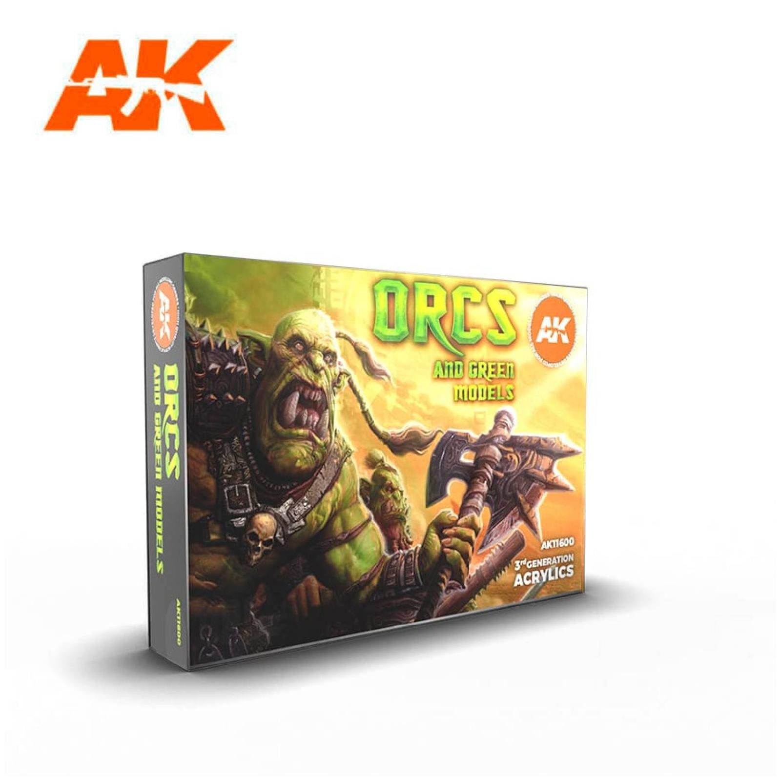 Modellbausatz Paint Set: ORCS AND GREEN MODELS (6x17ml)