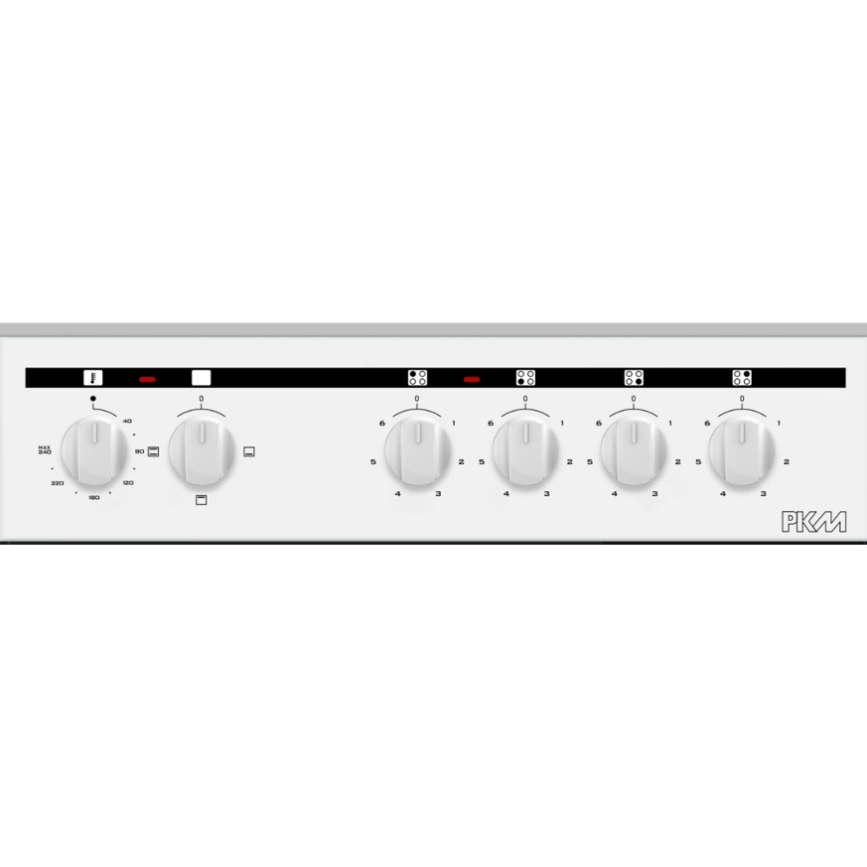 PKM Elektro-Standherd PKM Standelektroherd EH4-50KPGDQ, mit Teleskopauszug, mit Geschirrwagen und Kochfeldabdeckung