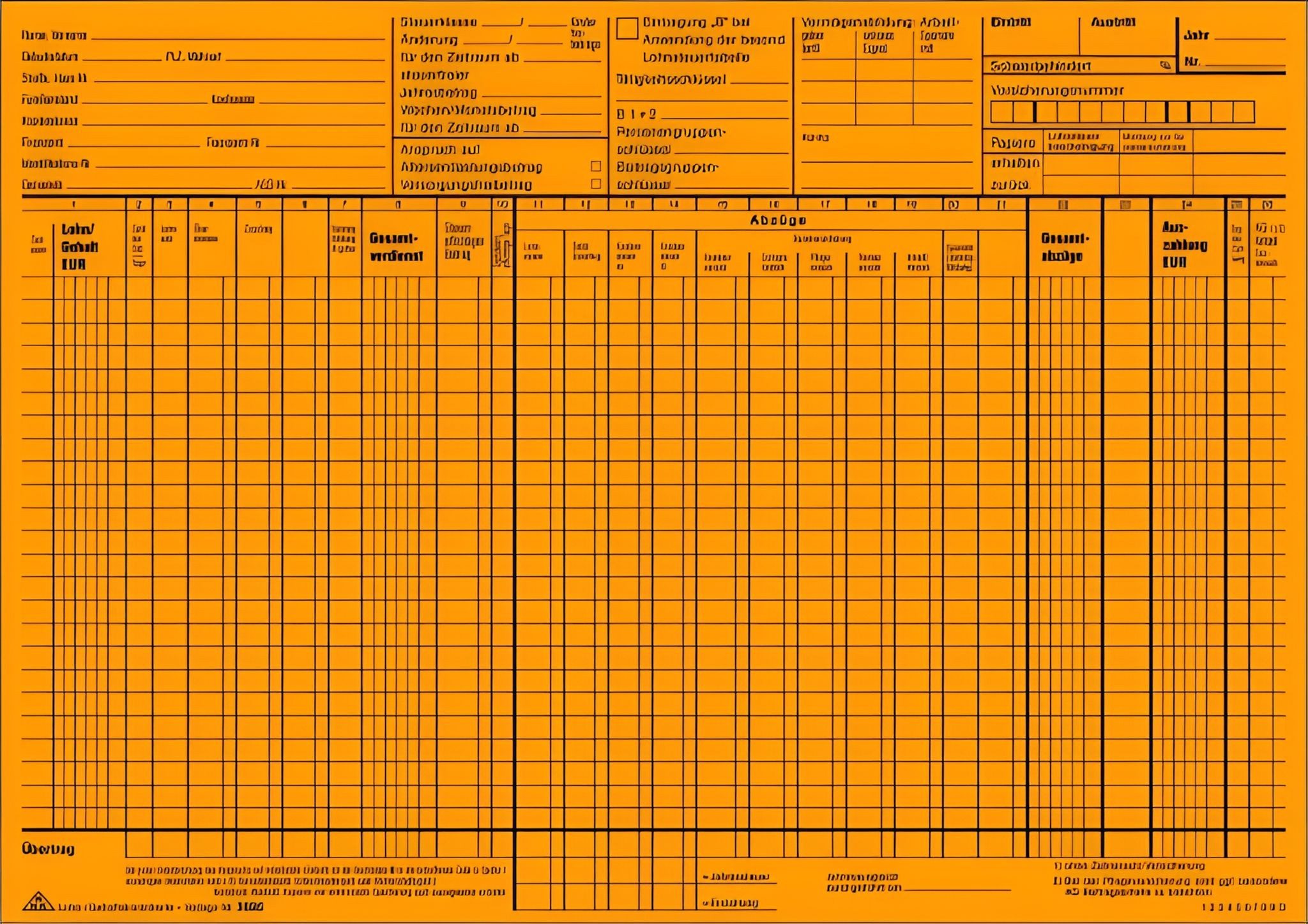 RNK Formularblock RNK Lohn u.Gehaltskontokarte A4quer or