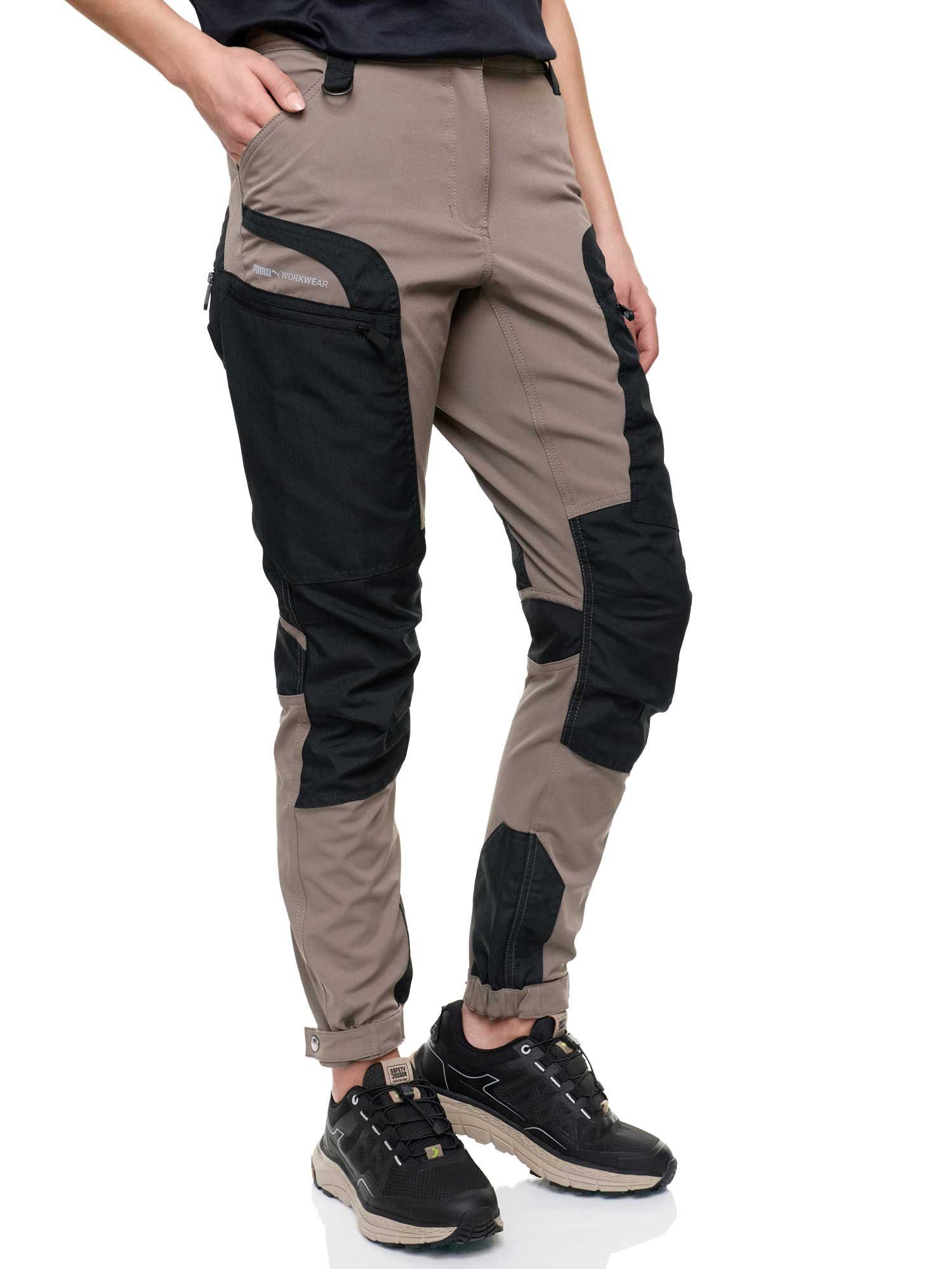 PUMA Workwear Outdoorhose Wanderhose Damen - Outdoor Hosen für Damen, Verstellbare Knopfleiste Verstärktes Nylon für Langlebigkeit - 4-Wege-Stretch - Atmungsaktiv