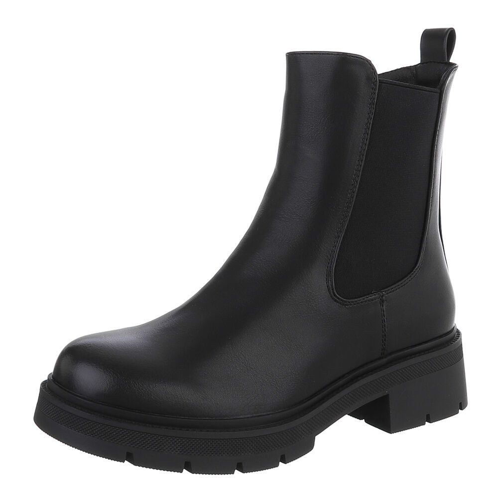 Ital-Design Stylische Chelsea-Boots mit elastischen Einsätzen für Damen Pla günstig online kaufen