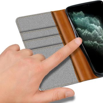 CoolGadget Handyhülle Denim Schutzhülle Flip Case für Apple iPhone 11 Pro Max 6,5 Zoll, Book Cover Handy Tasche Hülle für iPhone 11 Pro Max Klapphülle