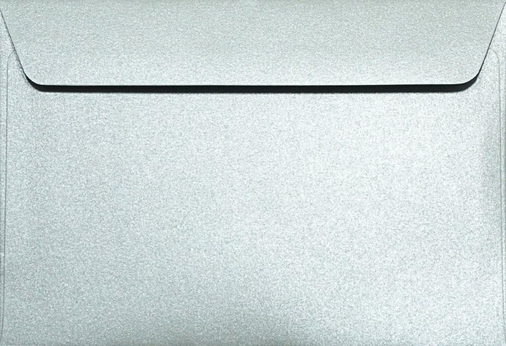 Briefumschläge24Plus Briefumschlag 25 St. C6 (114 x 162 mm) Конверты Haftklebend Metallic Silber, C6 114 x 162 mm Recyceltes Material