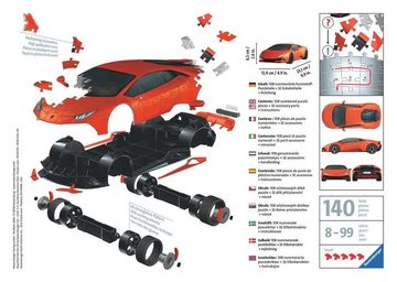 Ravensburger 3D-Puzzle Ravensburger Puzzle Lamborghini Huracán EVO -, Puzzleteile