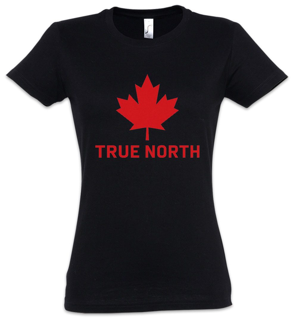 Urban Backwoods Print-Shirt True North Canada Team Damen T-Shirt Kanada Maple Leaf True North (1-tlg) Ottawa Canuck Montréal Fußball