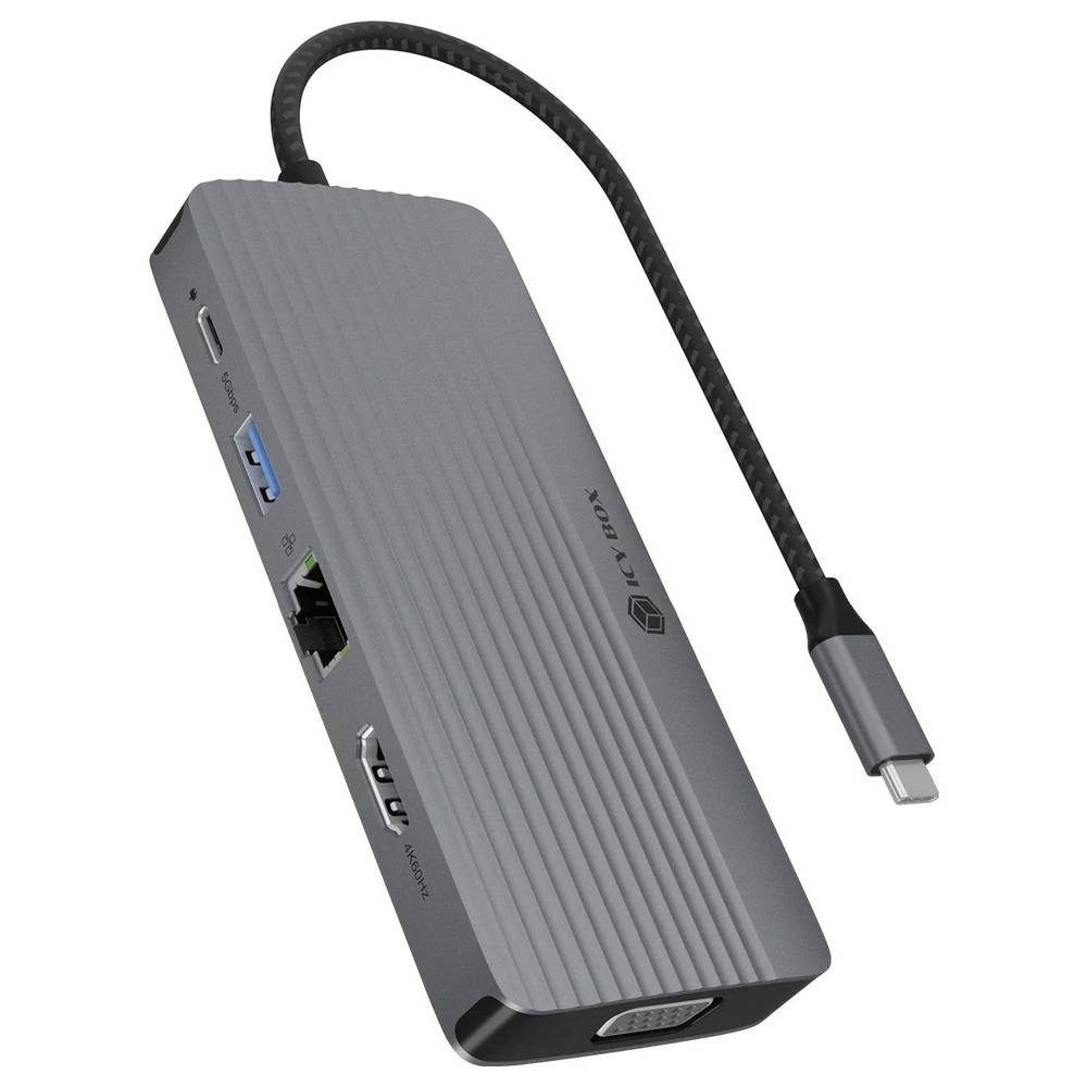 ICY BOX Laptop-Dockingstation USB-C® Dockingstation IB-DK4040a-CPD USB-C® Power Delivery 61144