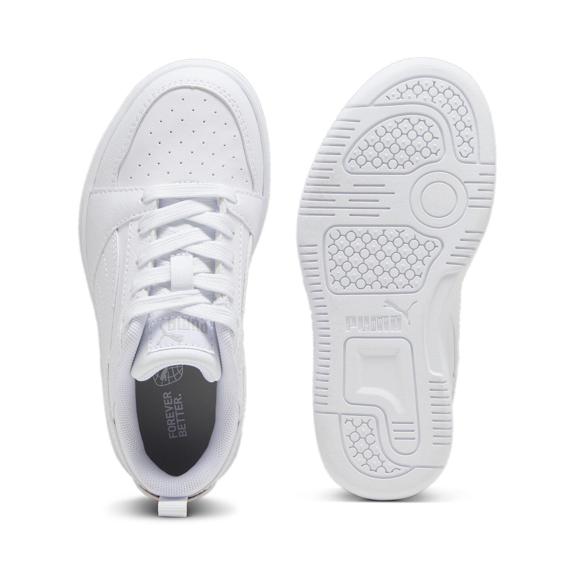 White Rebound Cool Sneakers V6 Light Lo Sneaker Gray PUMA