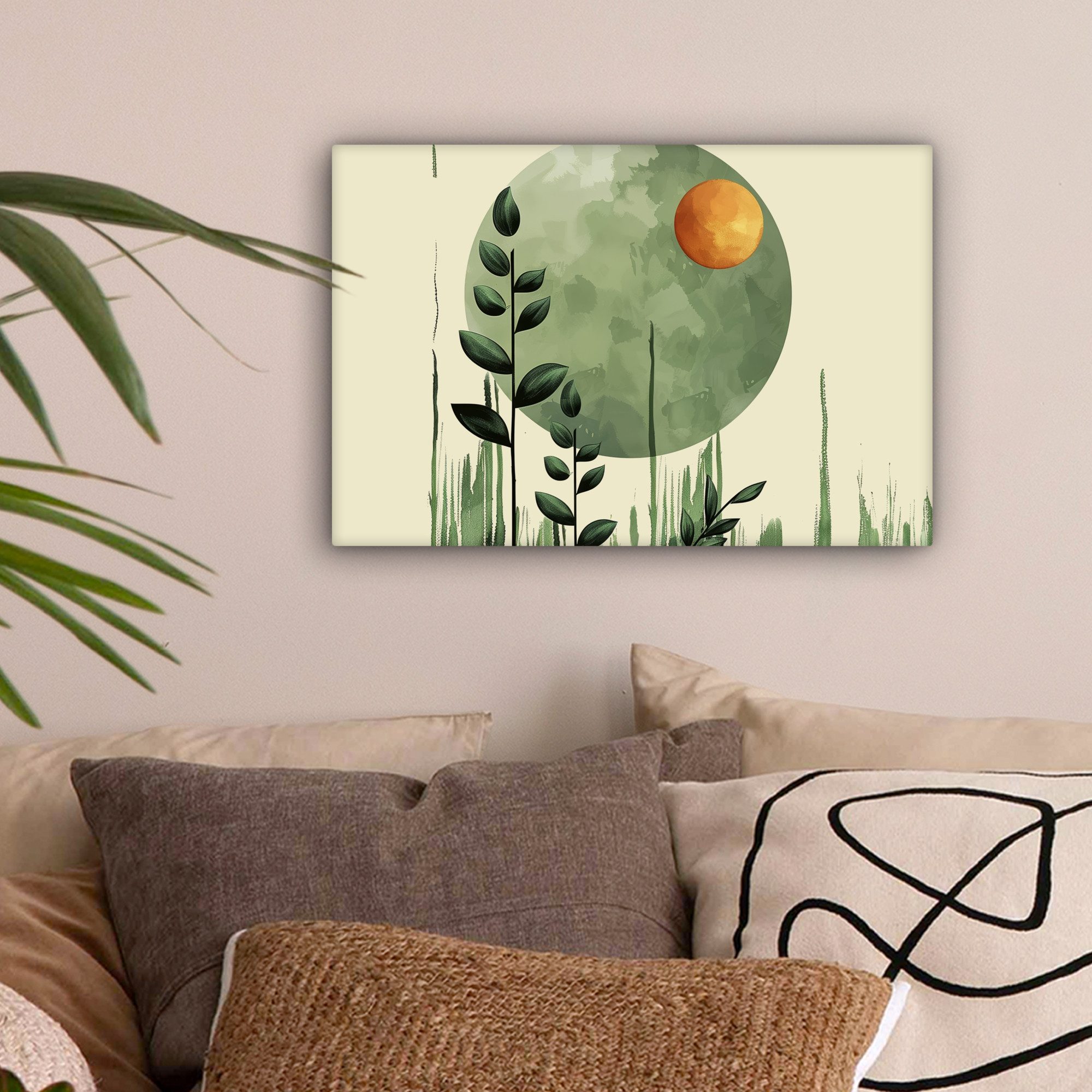 OneMillionCanvasses® Leinwandbild Abstrakt - Natur - Kunst - Sonne - Modern günstig online kaufen