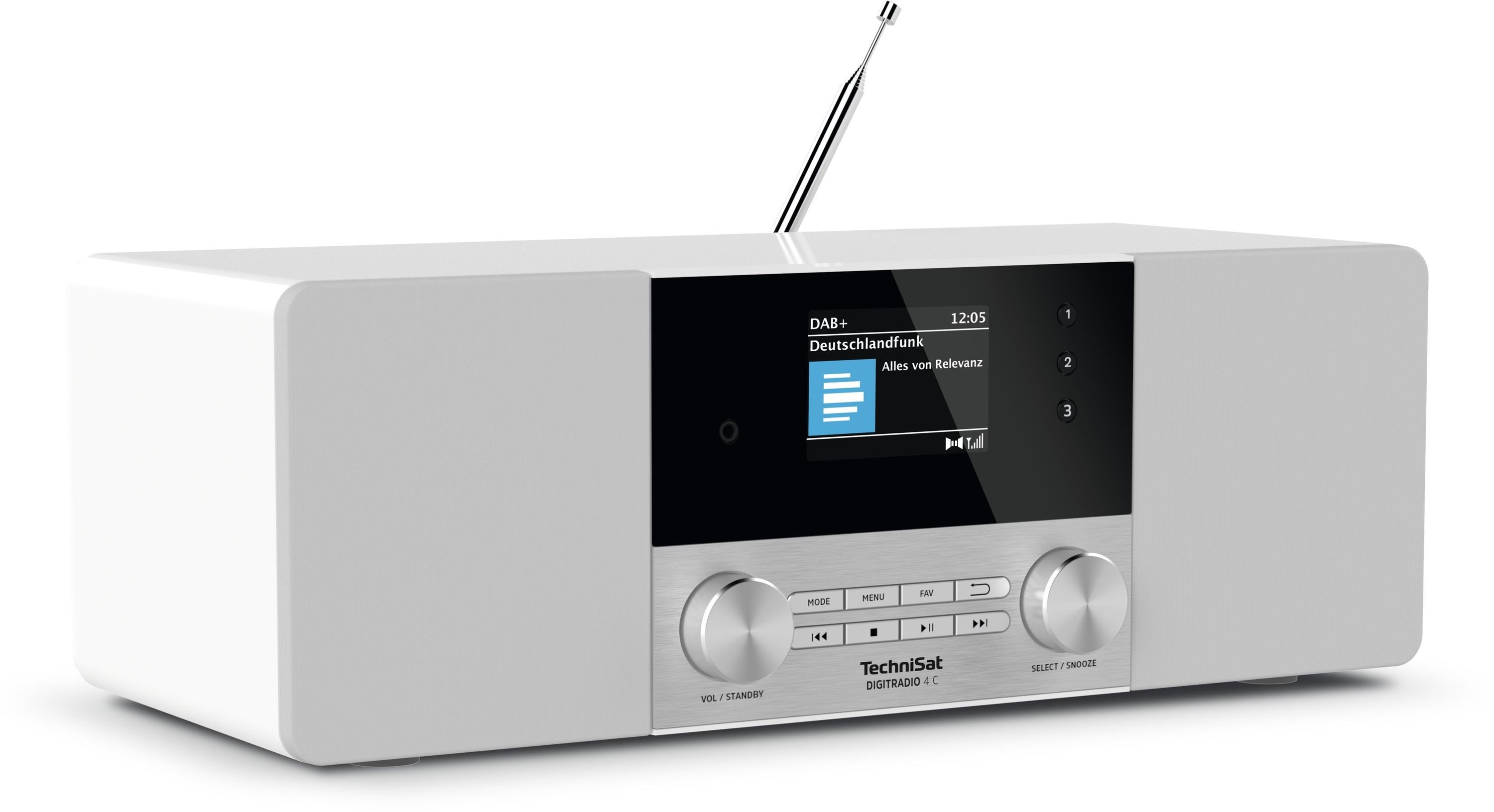 TechniSat DIGITRADIO 4 C Digitalradio (DAB) (Digitalradio (DAB), FM-Tuner mit RDS, 20 W, Bluetooth)
