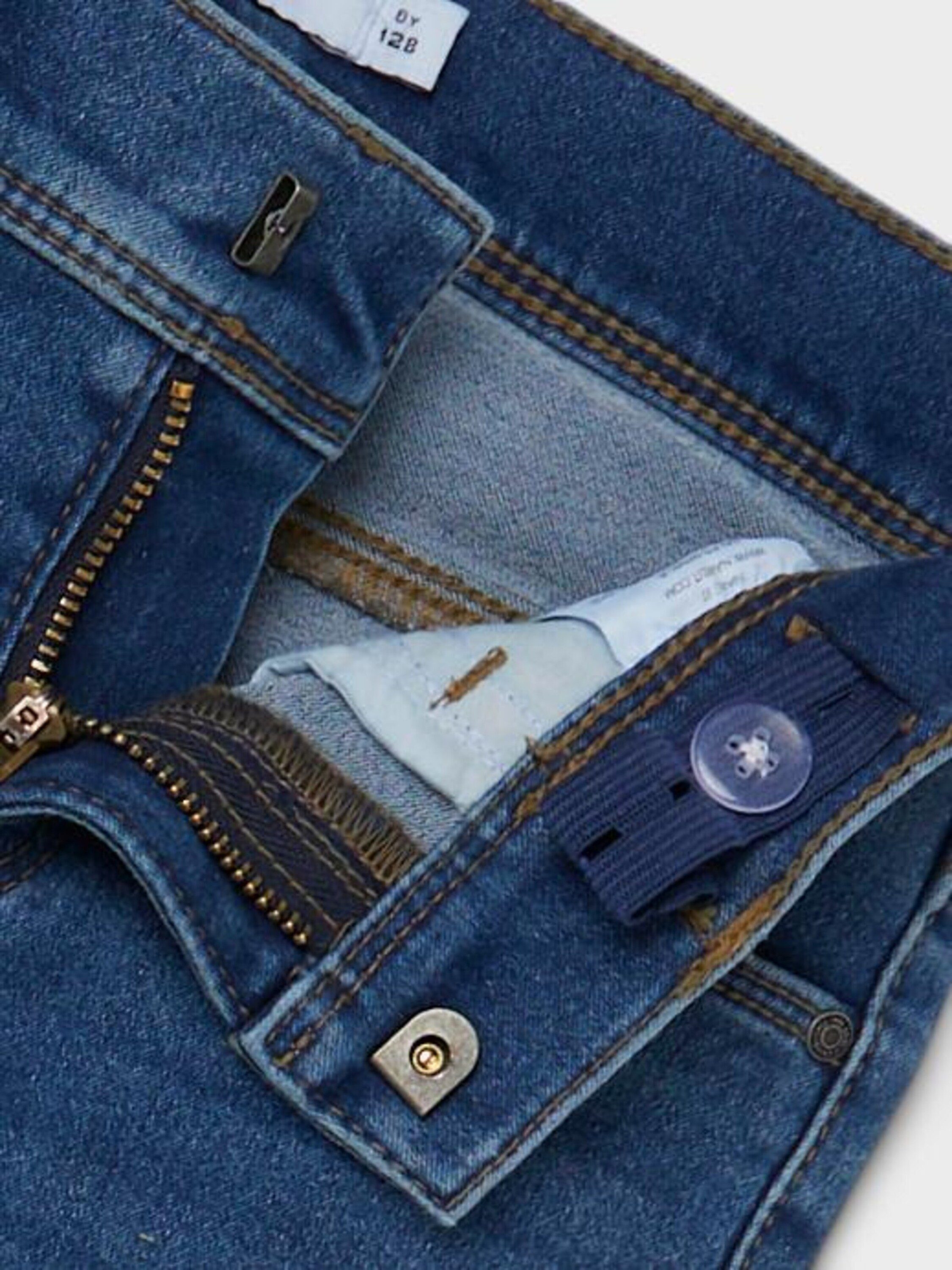 Name It Skinny-fit-Jeans Polly denim Detail, Weiteres Plain/ohne (1-tlg) blue Details medium