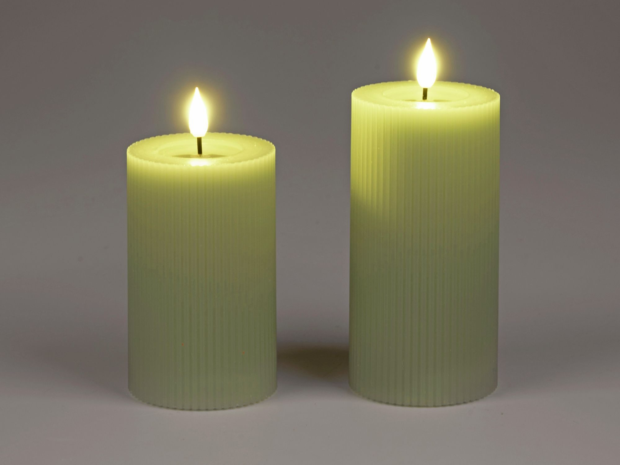 formano LED-Kerze Streifen, mit Timerfunktion, Grün, günstig online kaufen