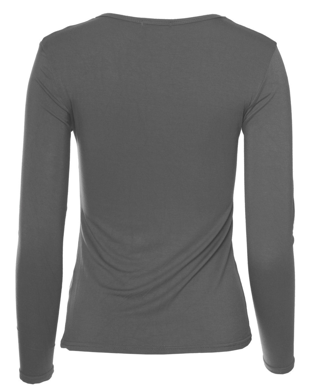 Muse Rundhalsshirt 1093-O Basic Rundhals Langarmshirt Skinny Fit günstig online kaufen