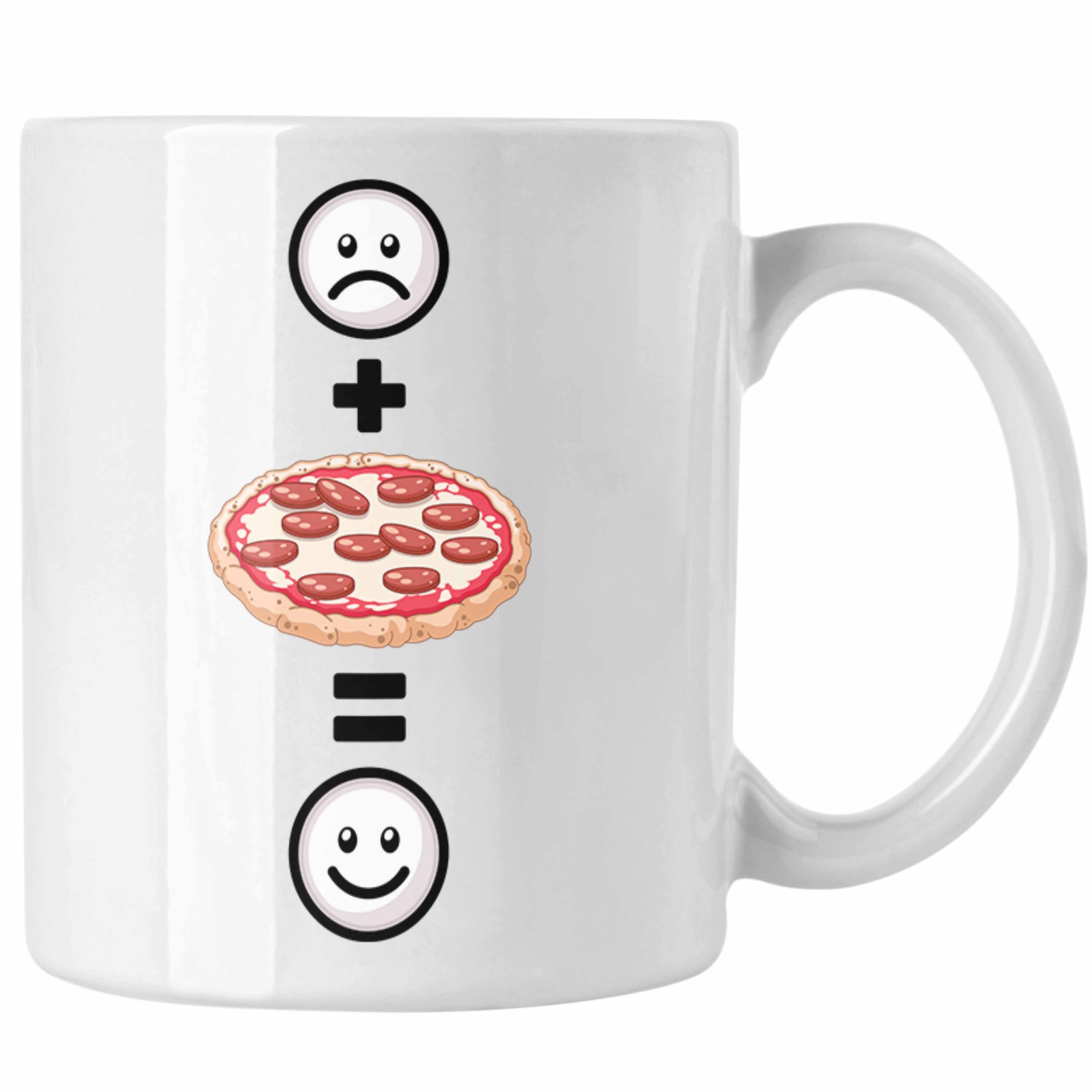 Geschenk Tasse Tasse für Pizzabäcker, Trendation Lustige Pizzaliebhaber Geschenki Pizza Weiss