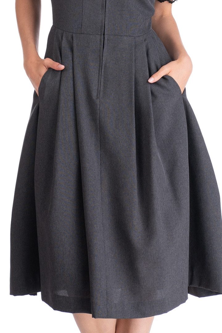 Hammerschmid Dirndl Midi Dirndl 1tlg. - WOLFGANGSEE - anthrazit