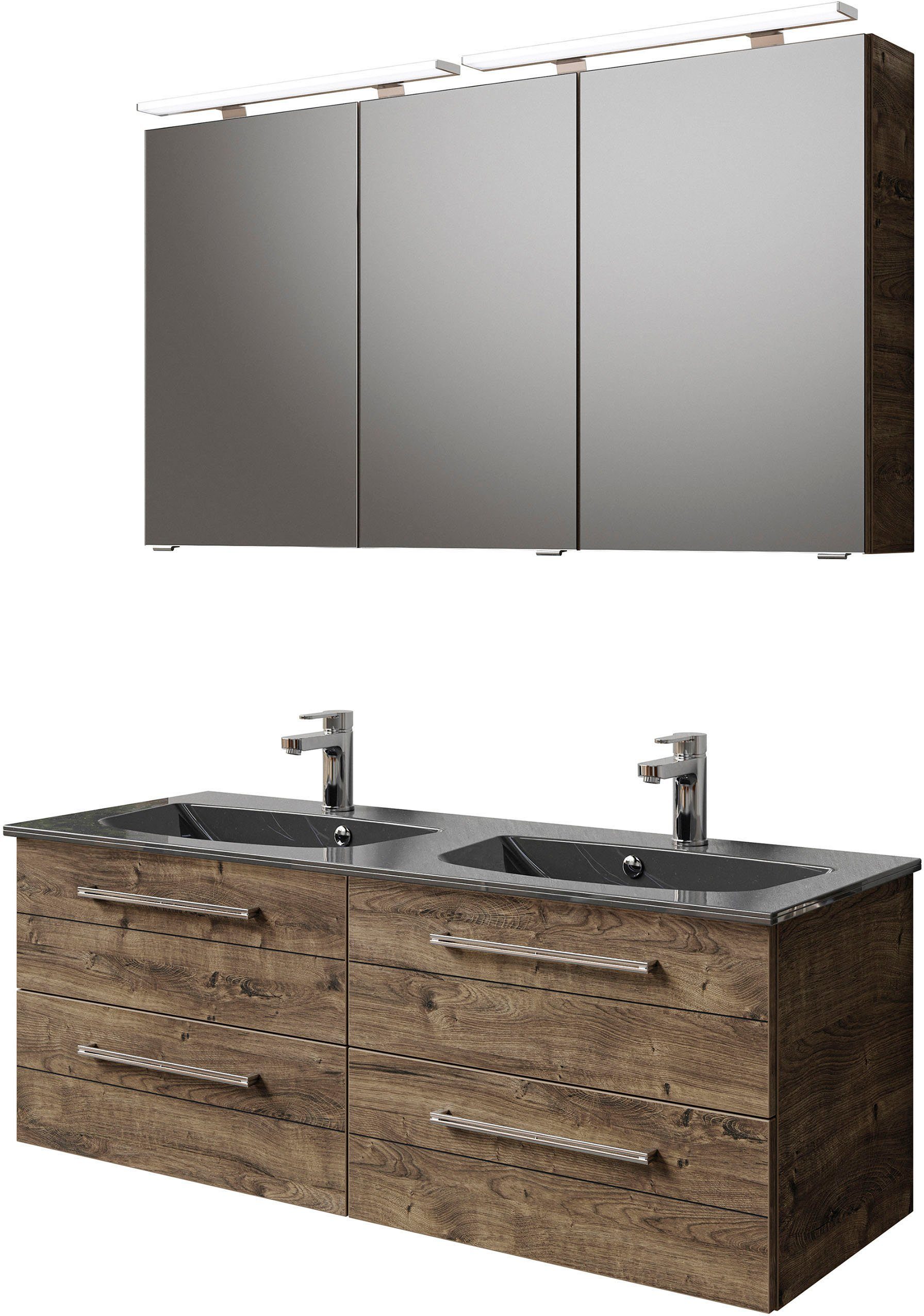 Saphir Badmöbel-Set Serie 6025 2-teilig Mineralmarmor-Waschtisch günstig online kaufen