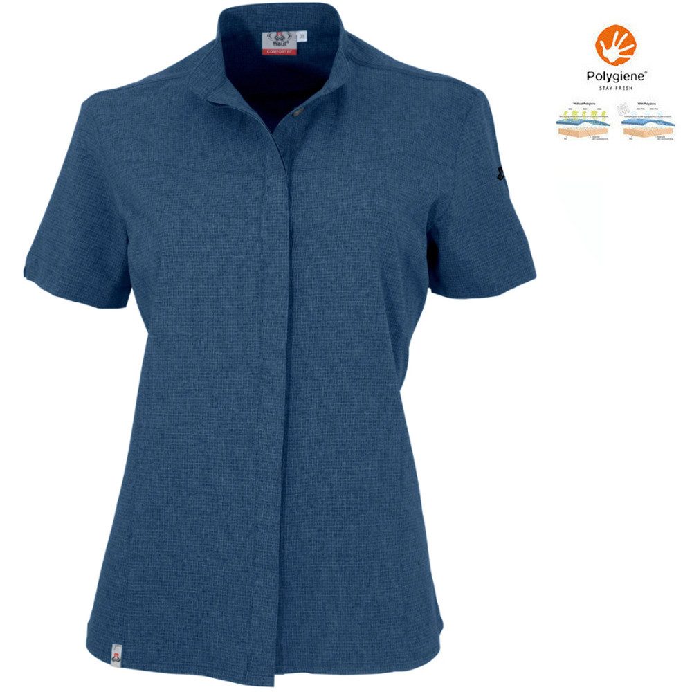 Maul T-Shirt MAUL - Kuranda 3XT Funktionelle Damenbluse Elastisch, navy