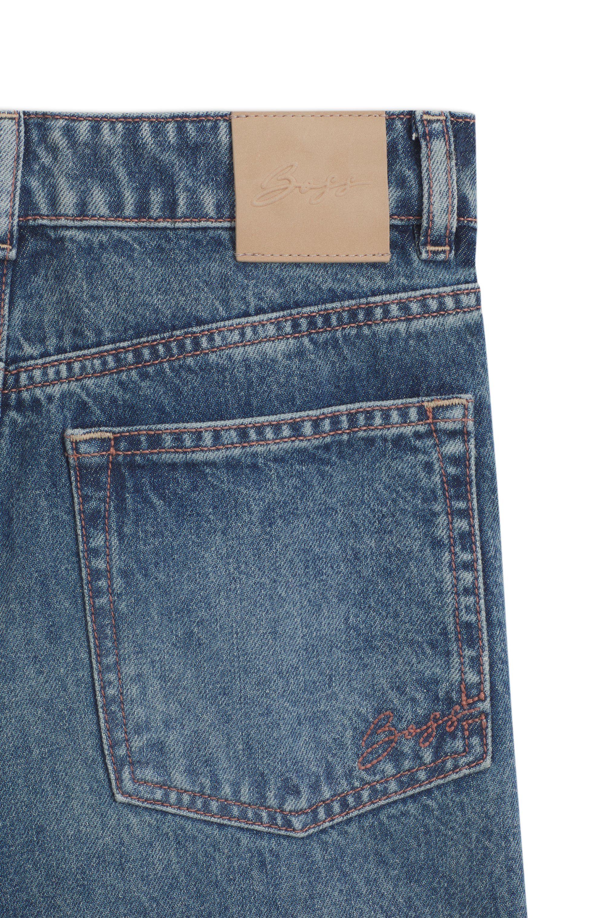 BOSS ORANGE High-waist-Jeans MARLENE HR 16.0 Premium Damenmode aus Raddis®-Baumwolle, Wide Leg – Bild 5 von 5