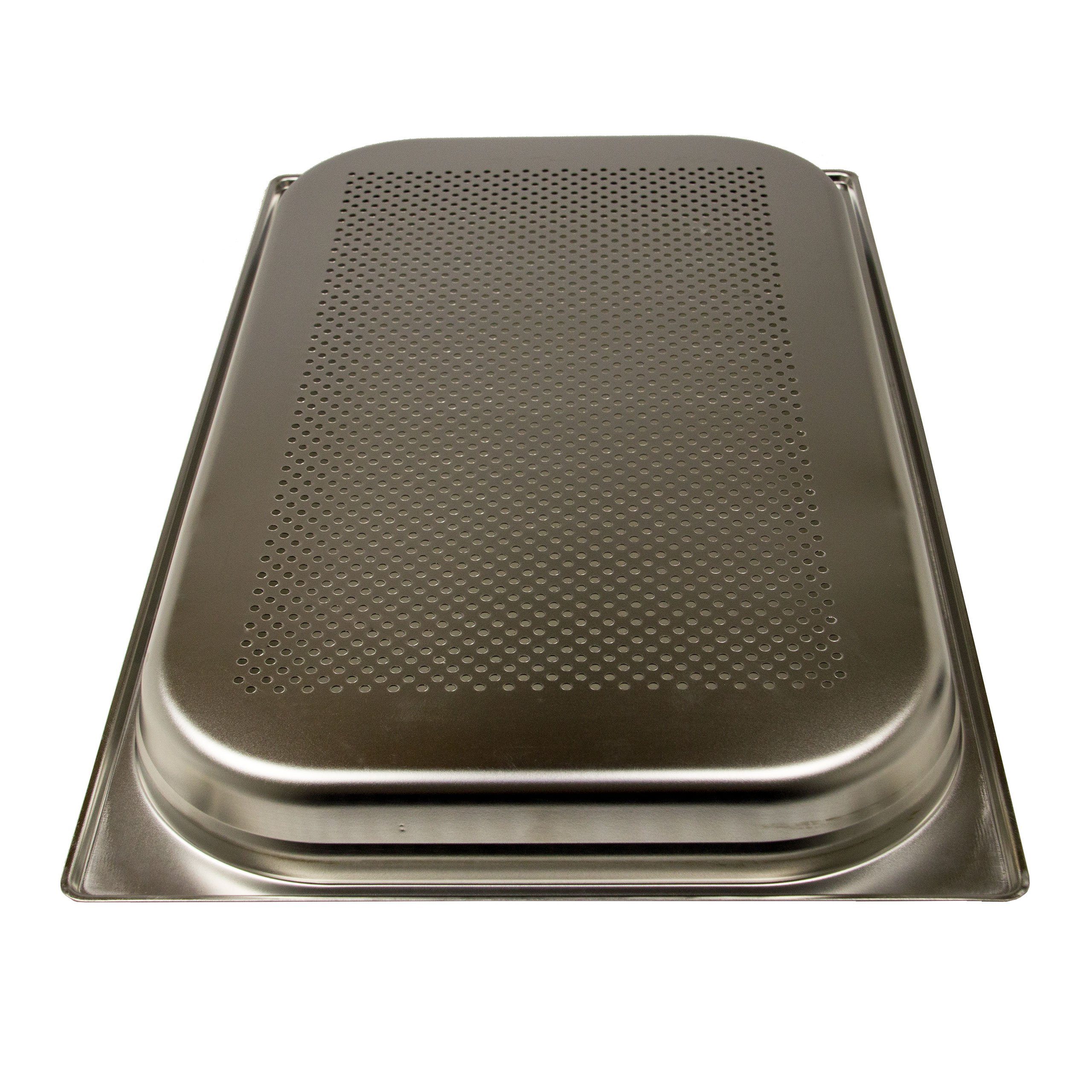 AcMax Thermobehälter GN 1/1 Edelstahl Gastronormbehälter 5,0 Liter Tiefe 40mm gelocht – Bild 4 von 5