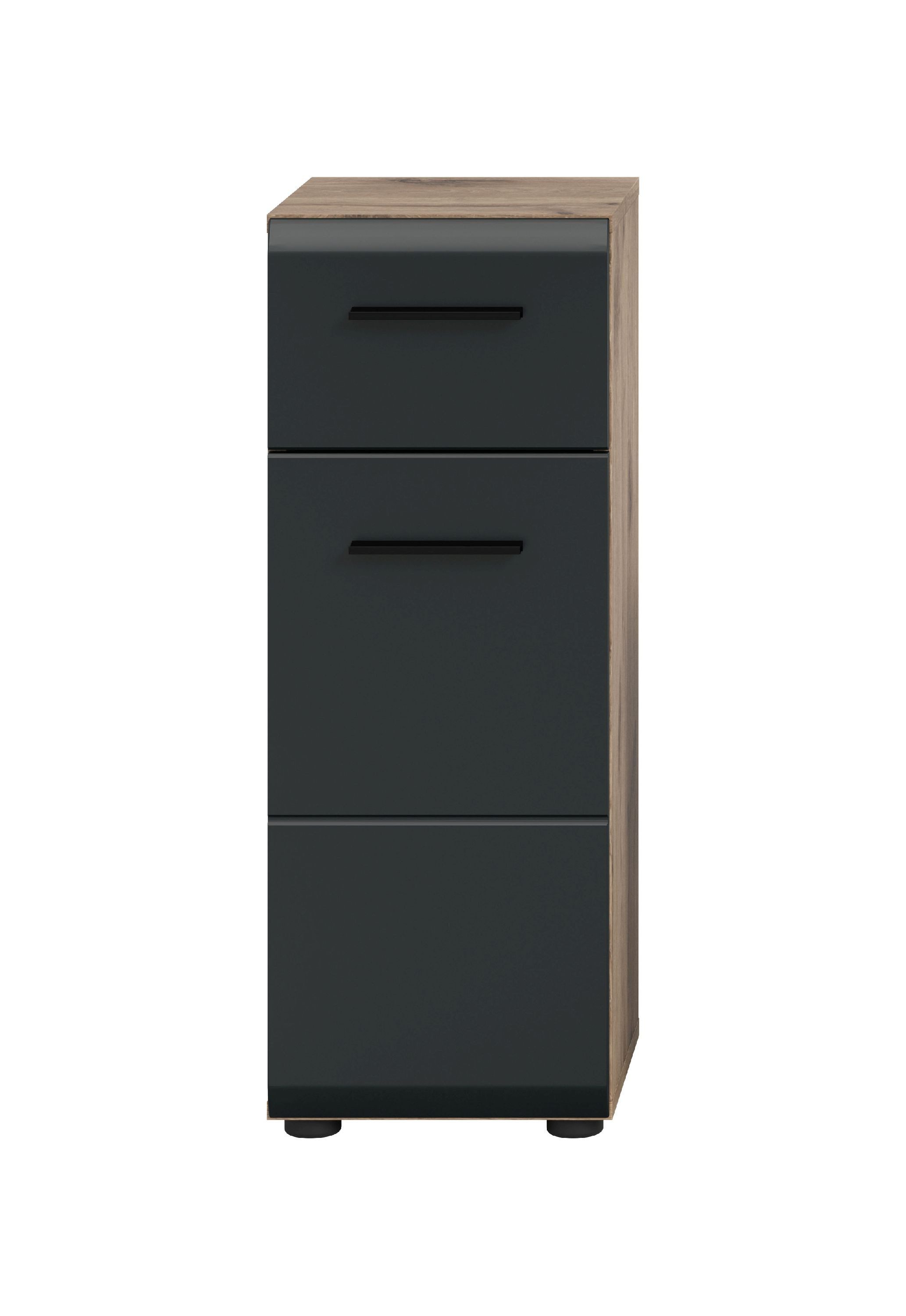 xonox.home Stauraumschrank Nox Oak Nachbildung Melamin beschichtet modern 30x80x30 cm