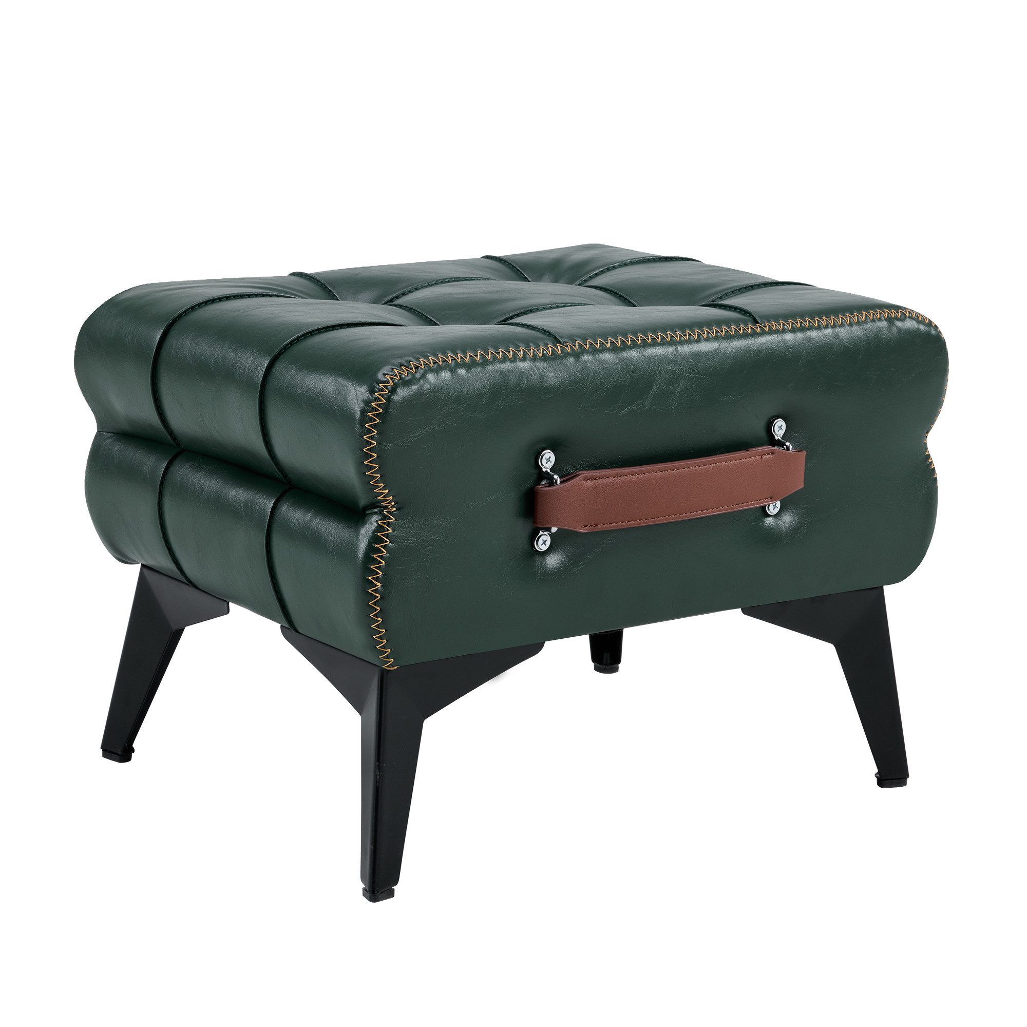 OKWISH Fußhocker Tragbarer (mit Metallbeinen. Universeller Schuhwechselhocker für Wohn, 1 St., 43*33*30cm)