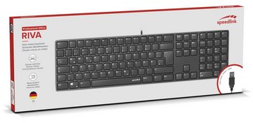 Speedlink RIVA Slim Metal Scissor Keyboard Tastatur (DE Layout)