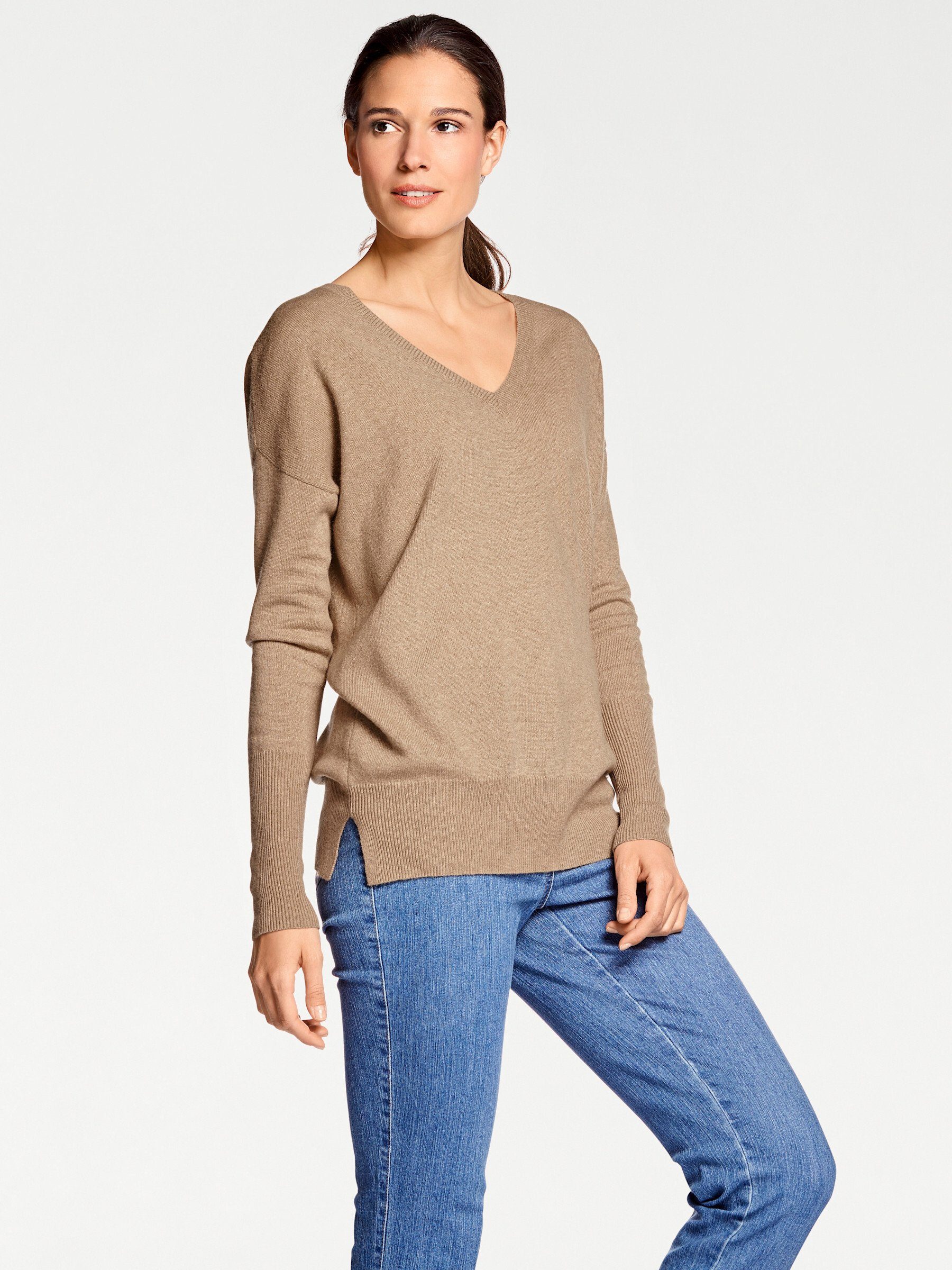 heine Strickpullover camel