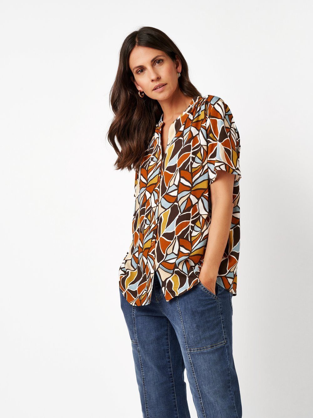 TONI Klassische Bluse Bella mit grafischem Flowerprint