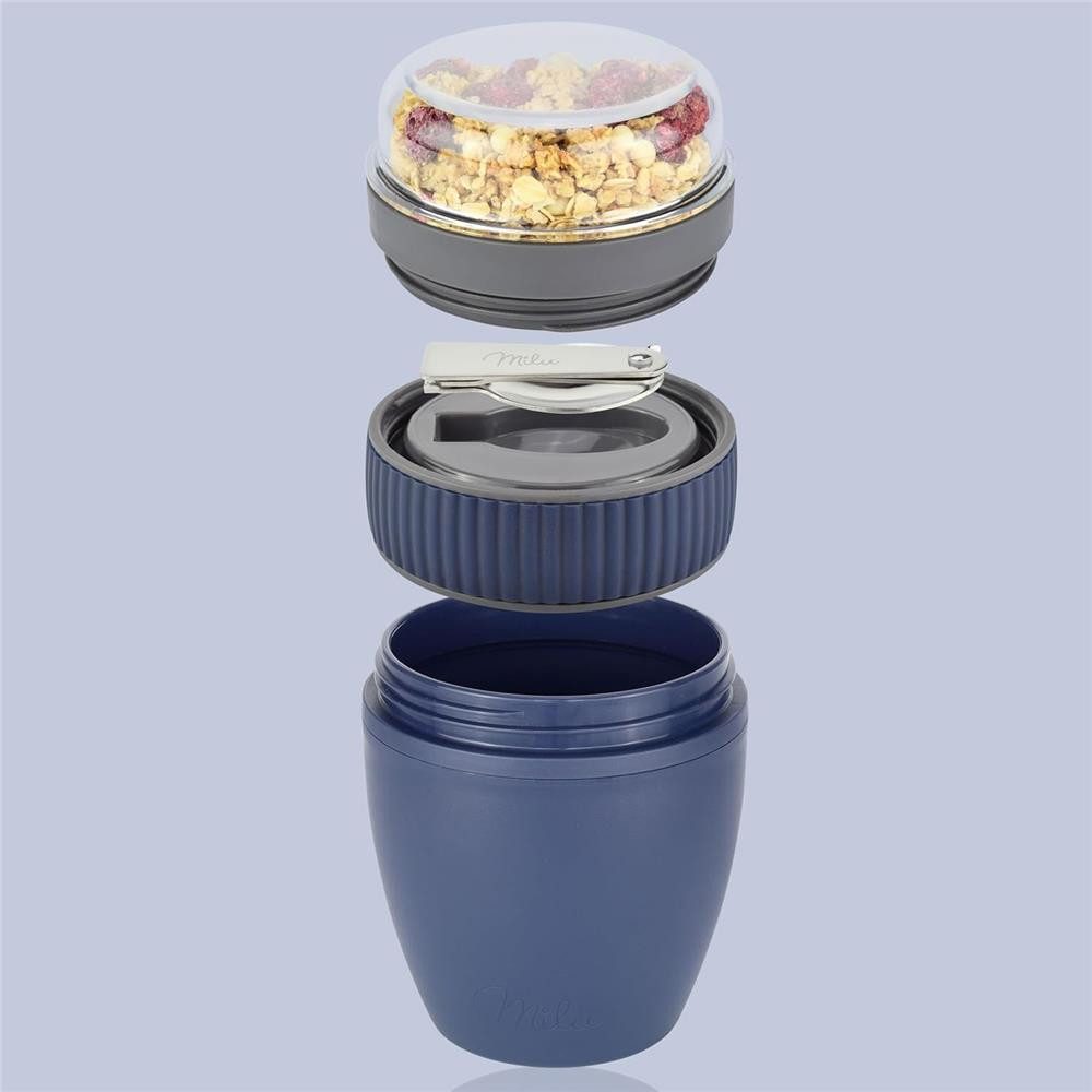 Milu Müslibox Milu Müslibecher To Go Kunststoff 400 ml, auslaufsicher, Müslimax Set – Bild 2 von 5