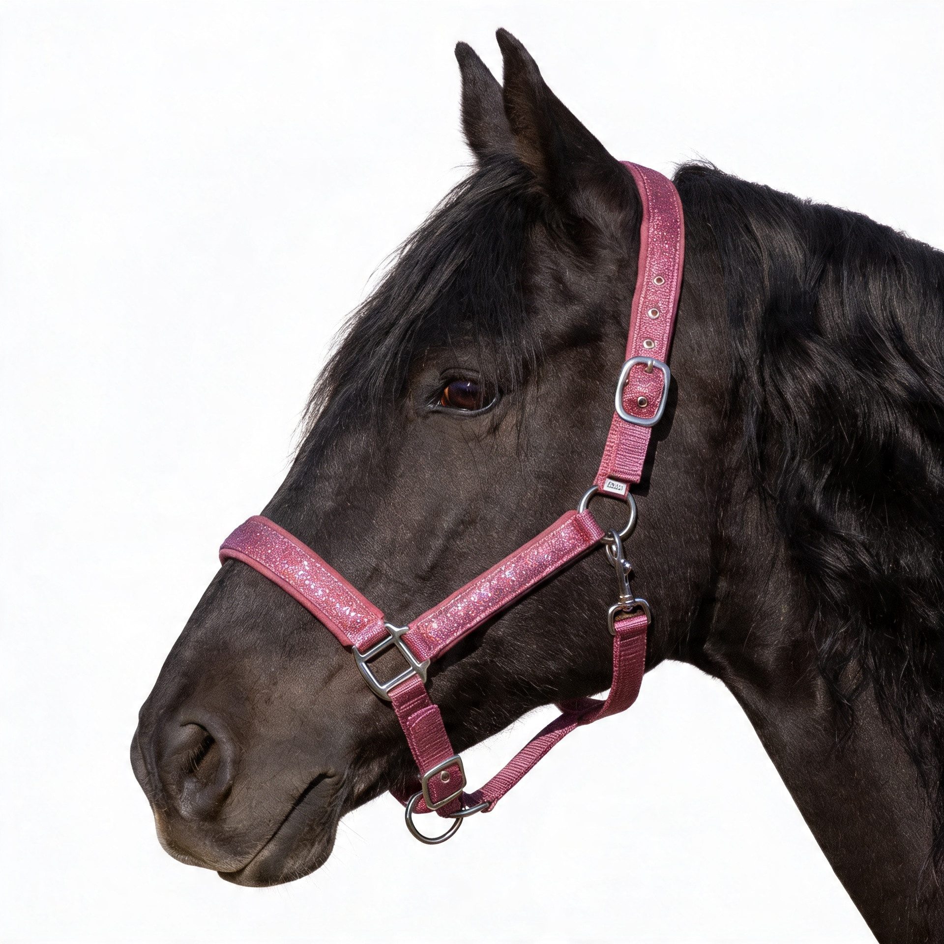 Pferdelinis Halfter Halfter Pferde Glitzer, gepolstert, Größe Pony, Cob, Warmblut, Shetty, Glitzer