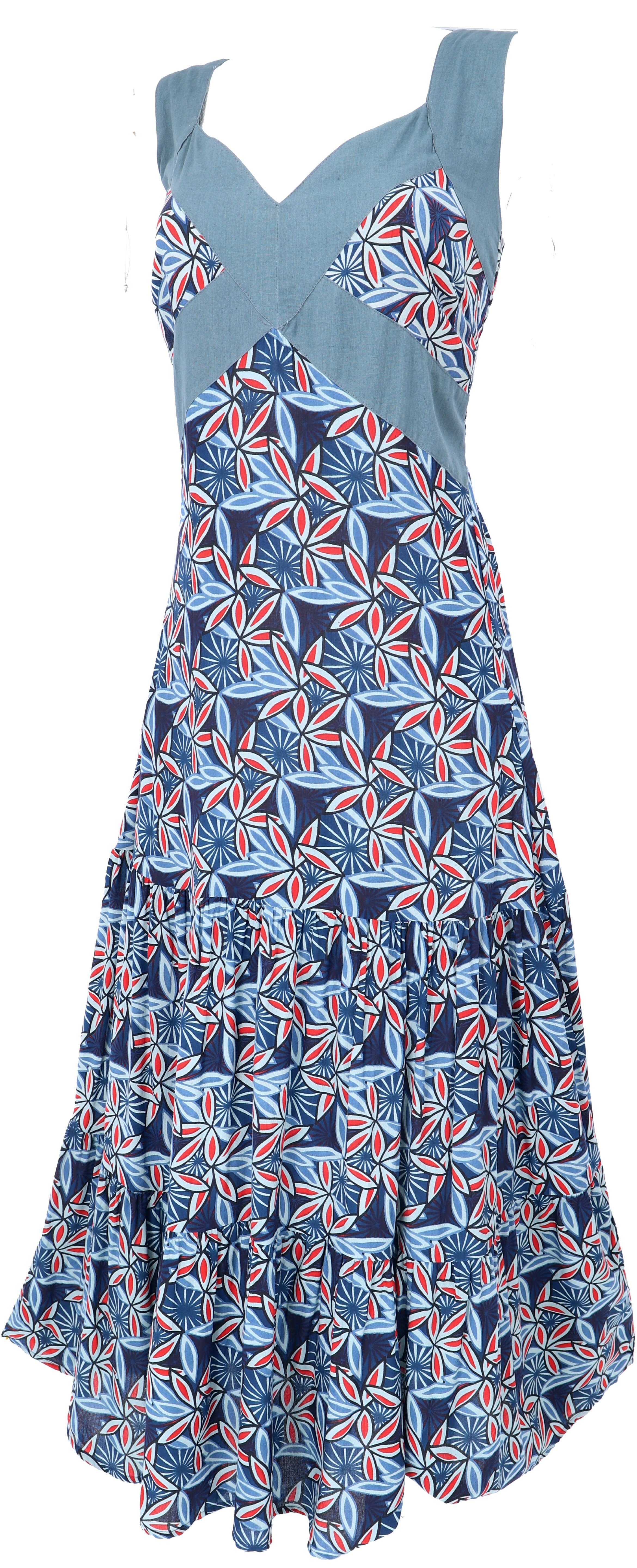 Guru-Shop Midikleid Boho Sommerkleid, Maxikleid, langes günstig online kaufen