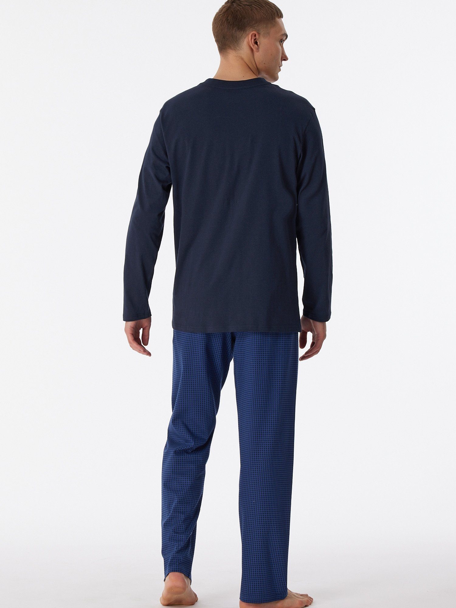 Schiesser Pyjama pyjama schlafmode Comfort schlafanzug Essentials nachtblau