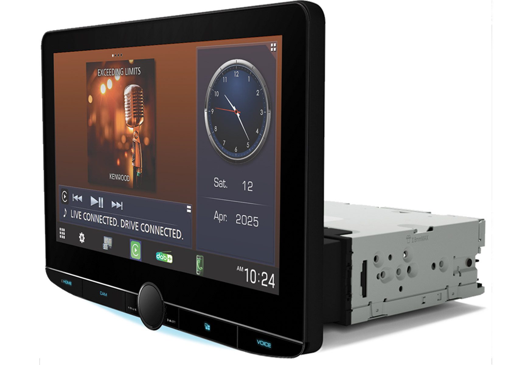 KENWOOD DMX9724XDS, 1-DIN Digital Media Receiver mit 10,1 Zoll HD-Display Autoradio