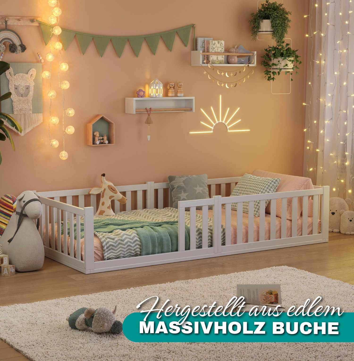 Alavya Home® Kinderbett Bodenbett TITAN aus günstig online kaufen