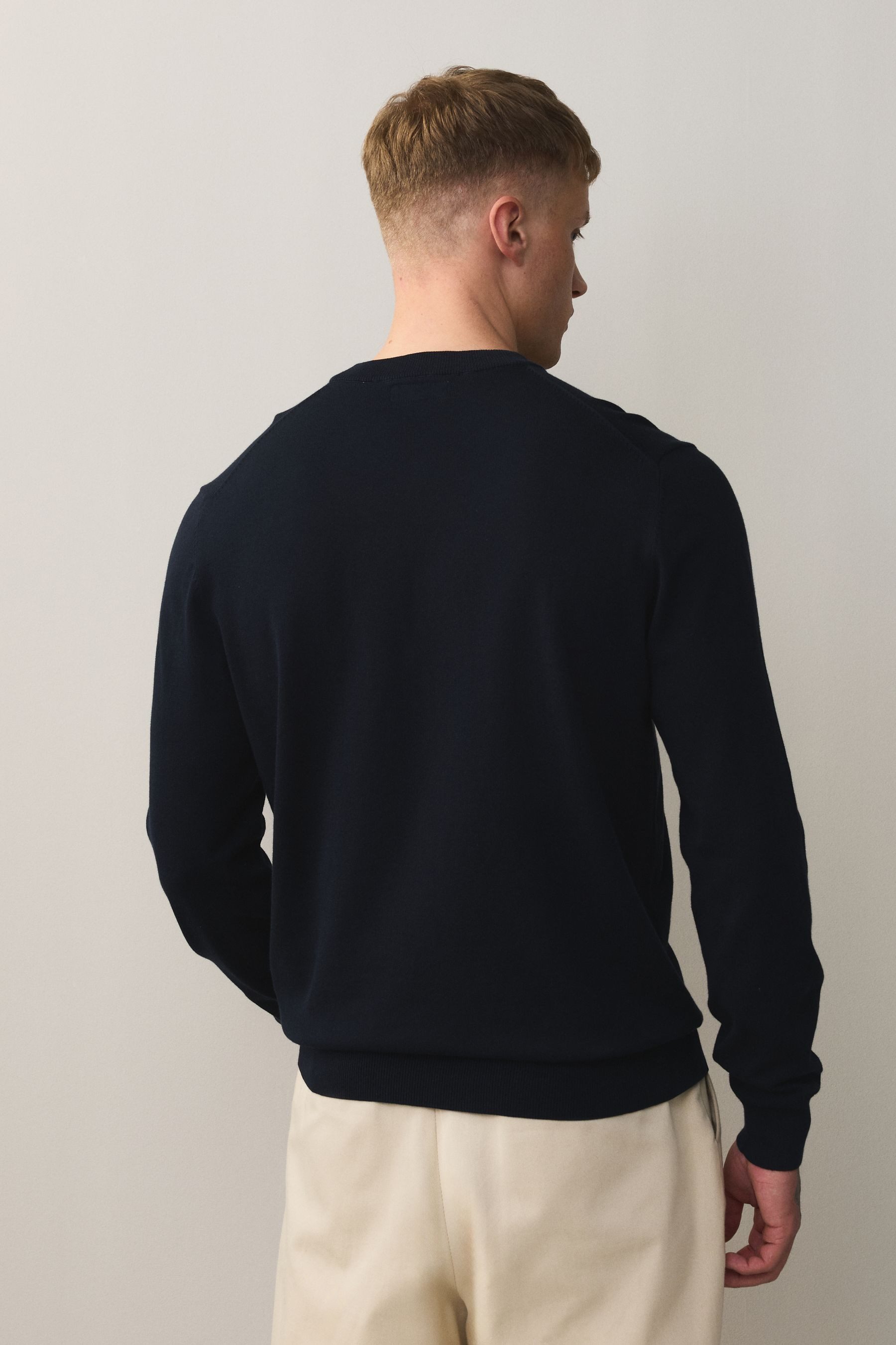 Next Strickpullover Regular Fit Rundhals-Pullover, 2er-Pack (2-tlg)