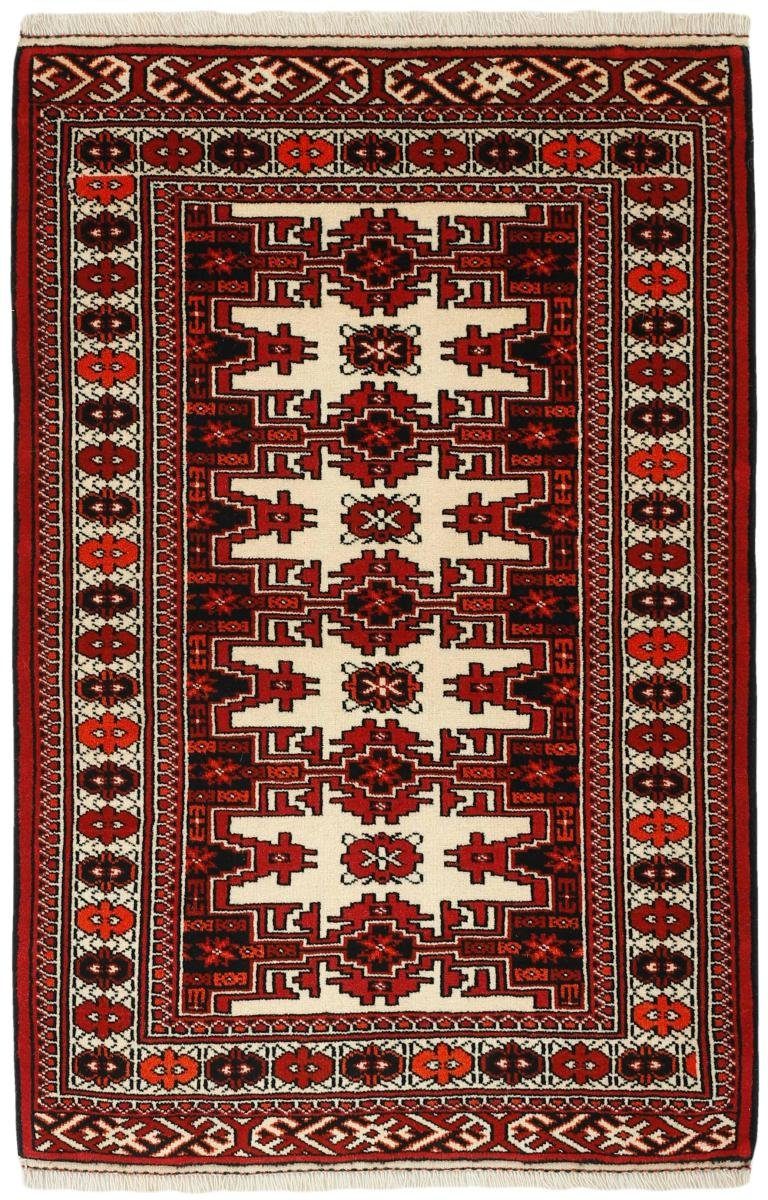 Orientteppich Turkaman 81x124 Handgeknüpfter Orientteppich / Perserteppich, Nain Trading, rechteckig, Höhe: 6 mm