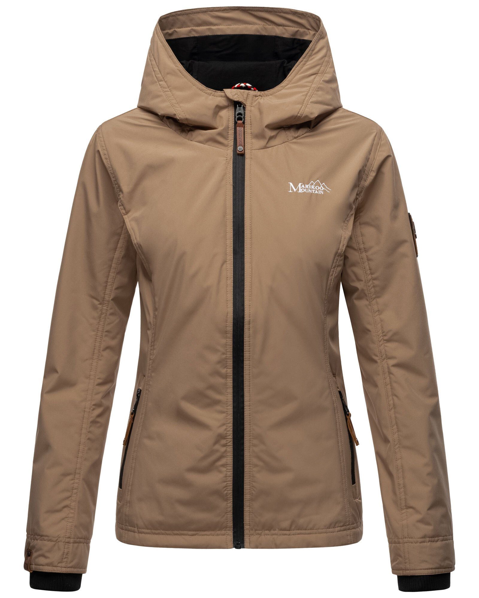 Marikoo Outdoorjacke Brombeere sportliche Übergangsjacke mit Kapuze günstig online kaufen
