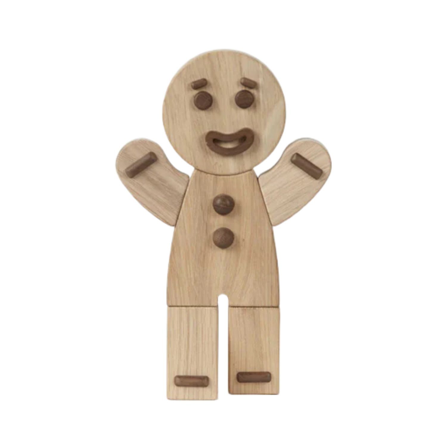 Eiche, Holzfigur, Boyhood Gingerbread Boyhood Man Dekofigur Klein