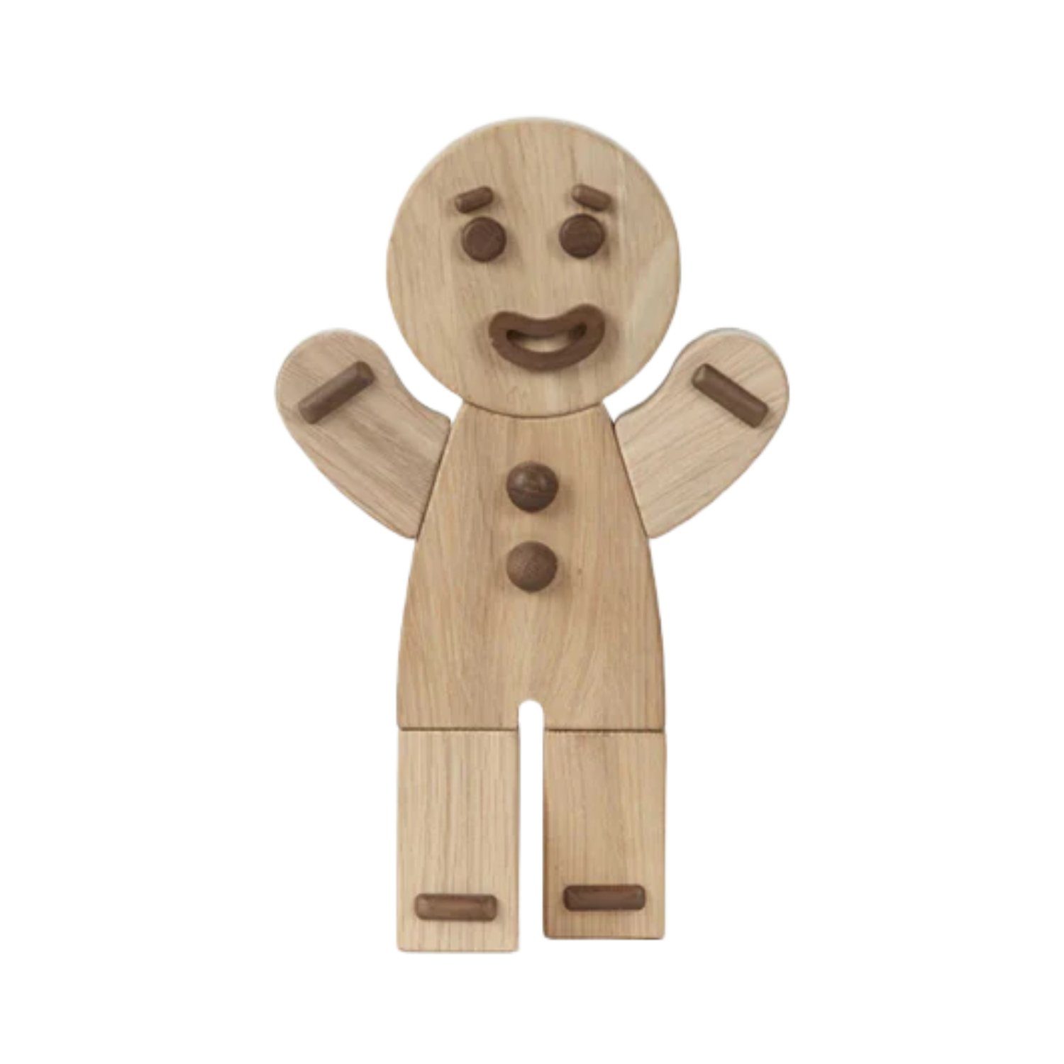 Boyhood Dekofigur Boyhood Gingerbread Man Holzfigur, Eiche, Klein