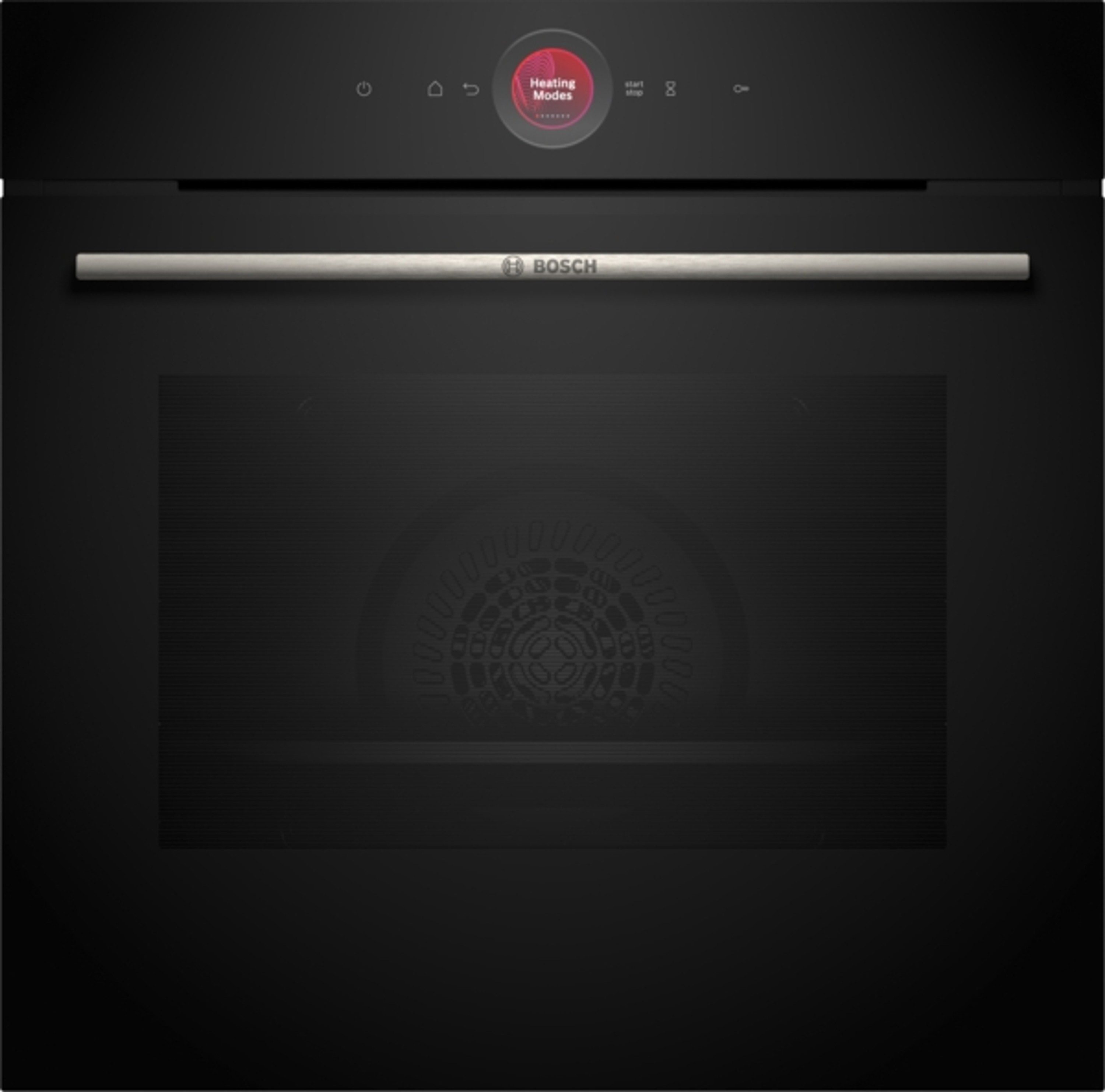 BOSCH Einbaubackofen HBG7721B1, mit Auszug nachrüstbar, pyrolysefähig, Home Connect, Pyrolyse-Reinigung, TFT Touchdisplay